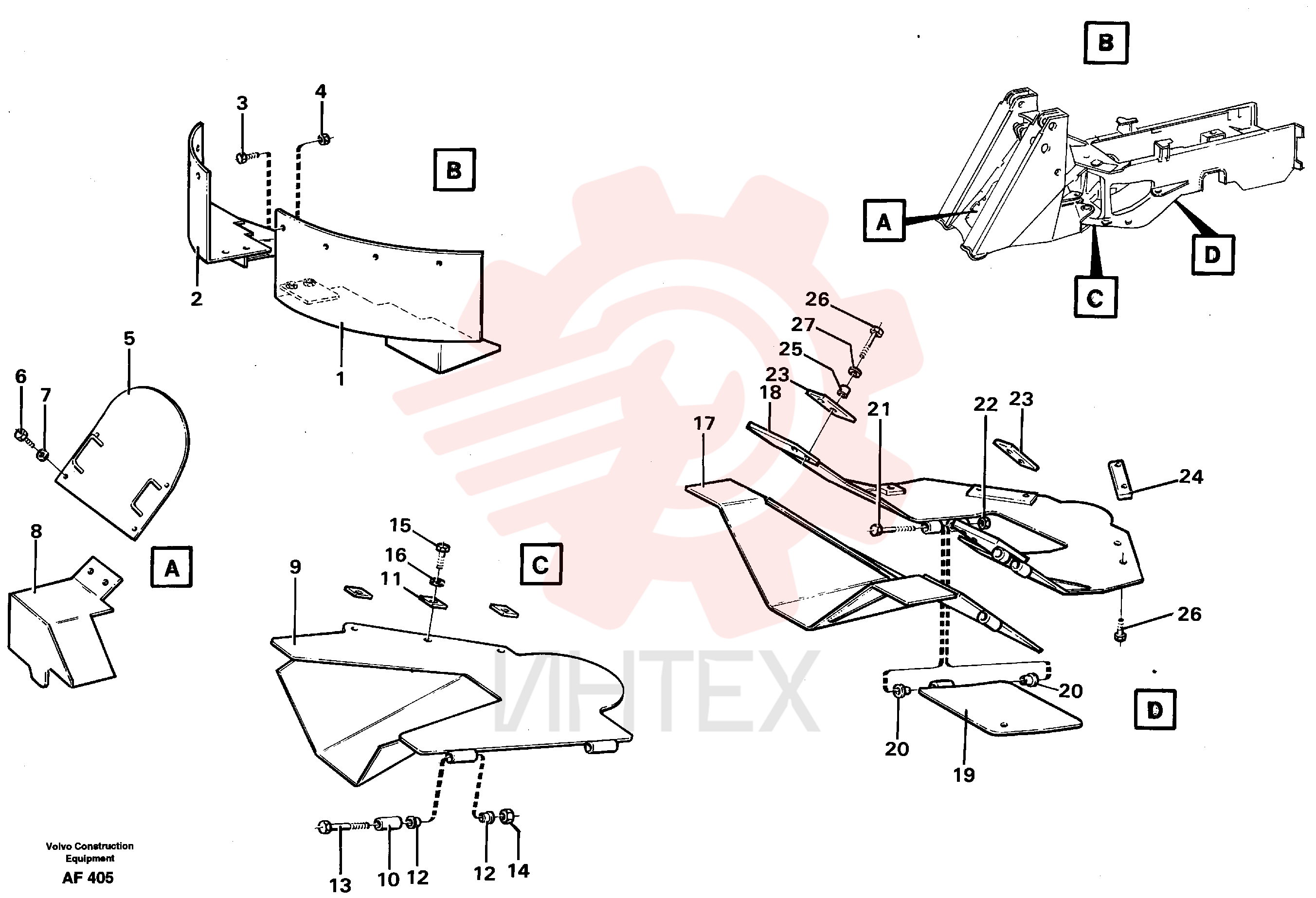 Protecting plate VOE 11079211