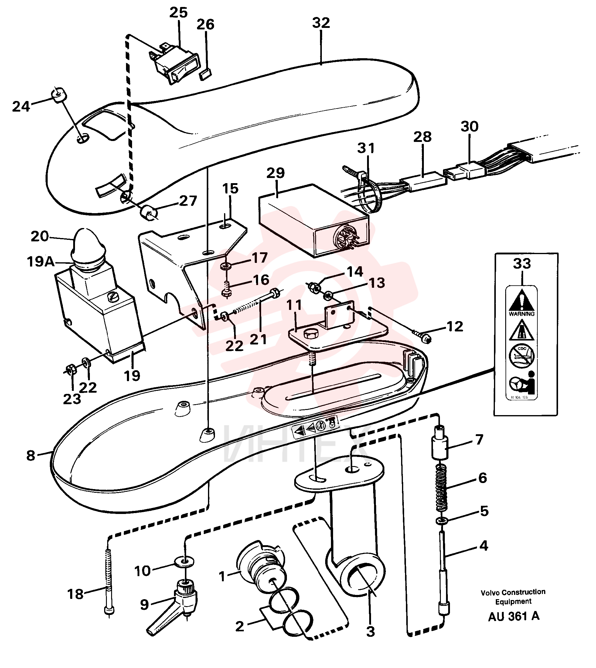Arm rest VOE 11104185