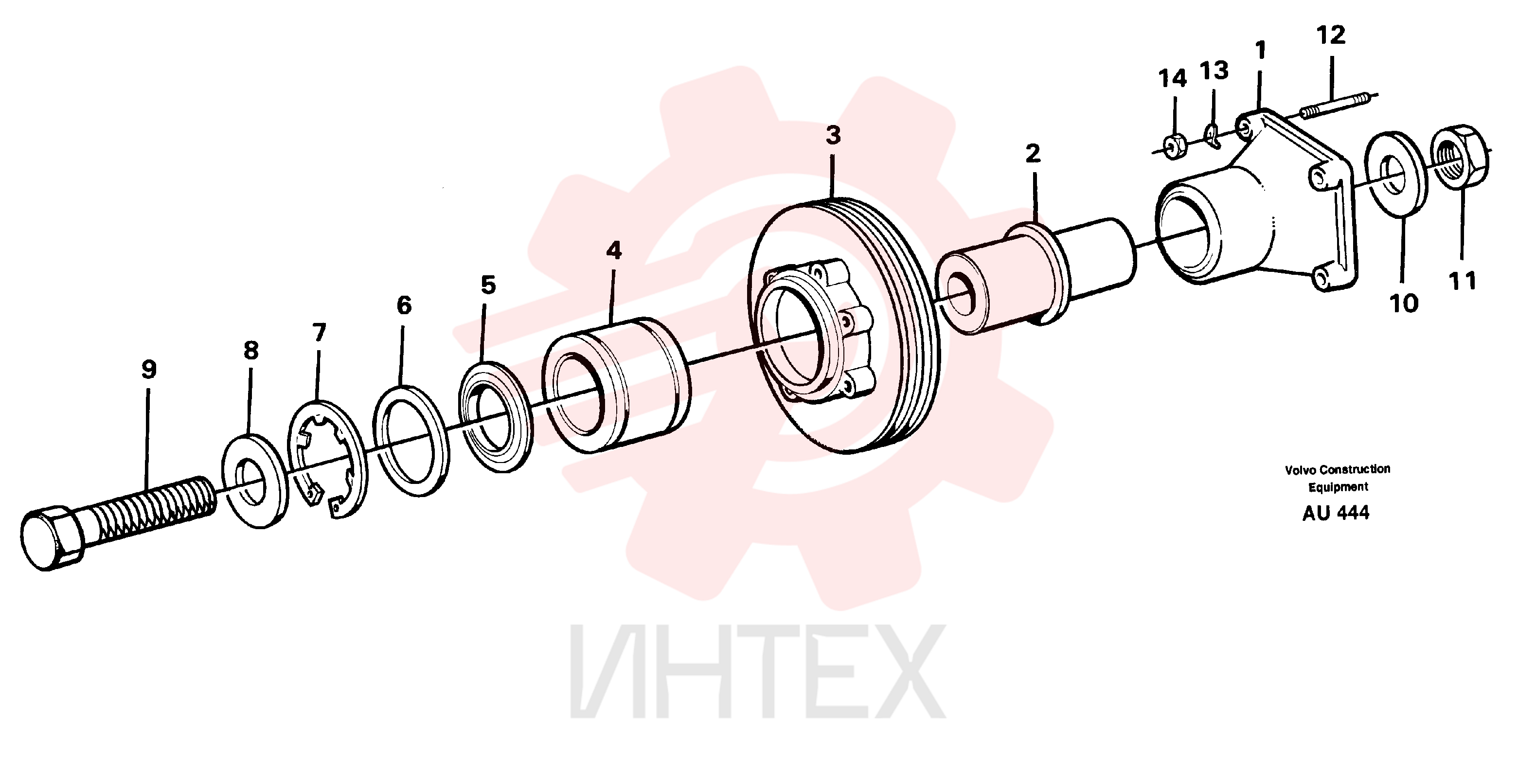 Bearing mounting VOE 11031173 (2)