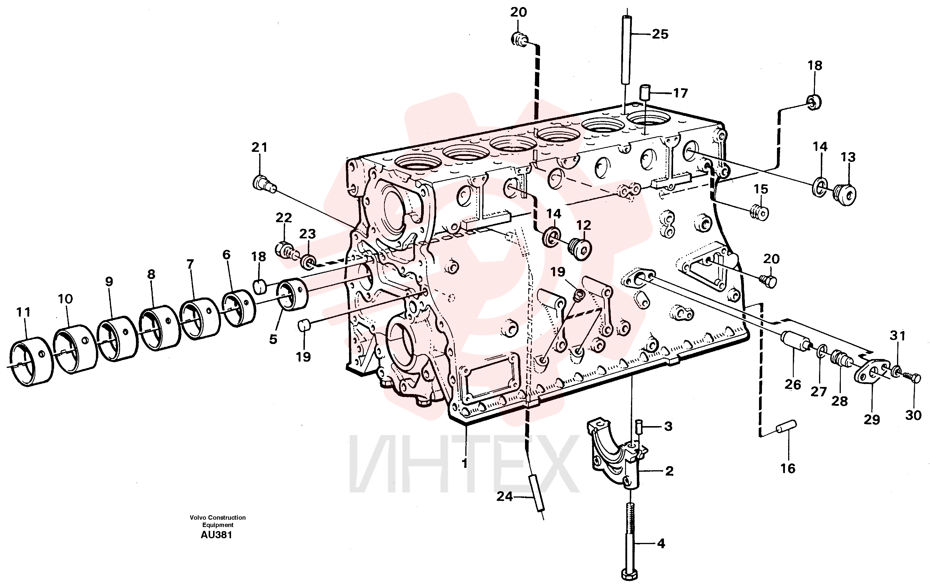 Блок цилиндров VOE 479650