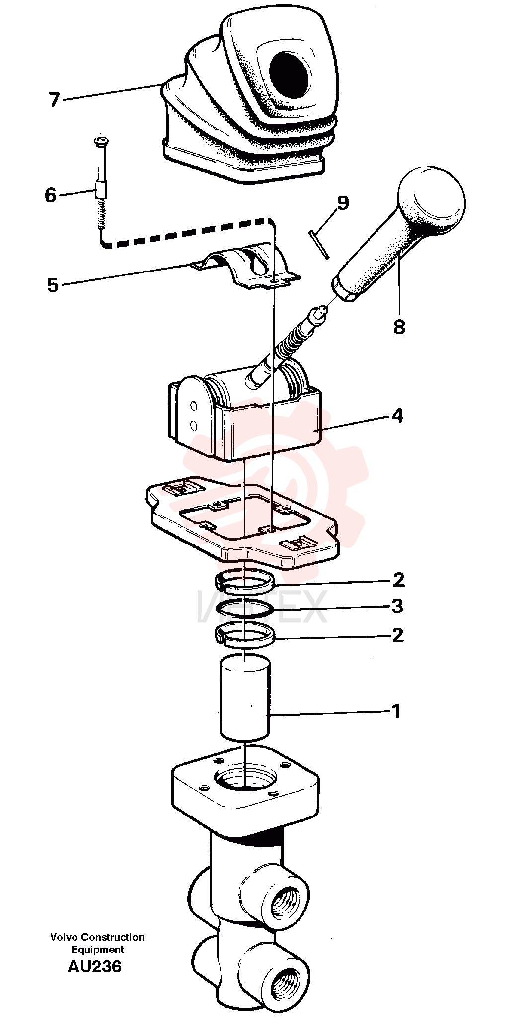 Parking brake valve VOE 11034444 (2)
