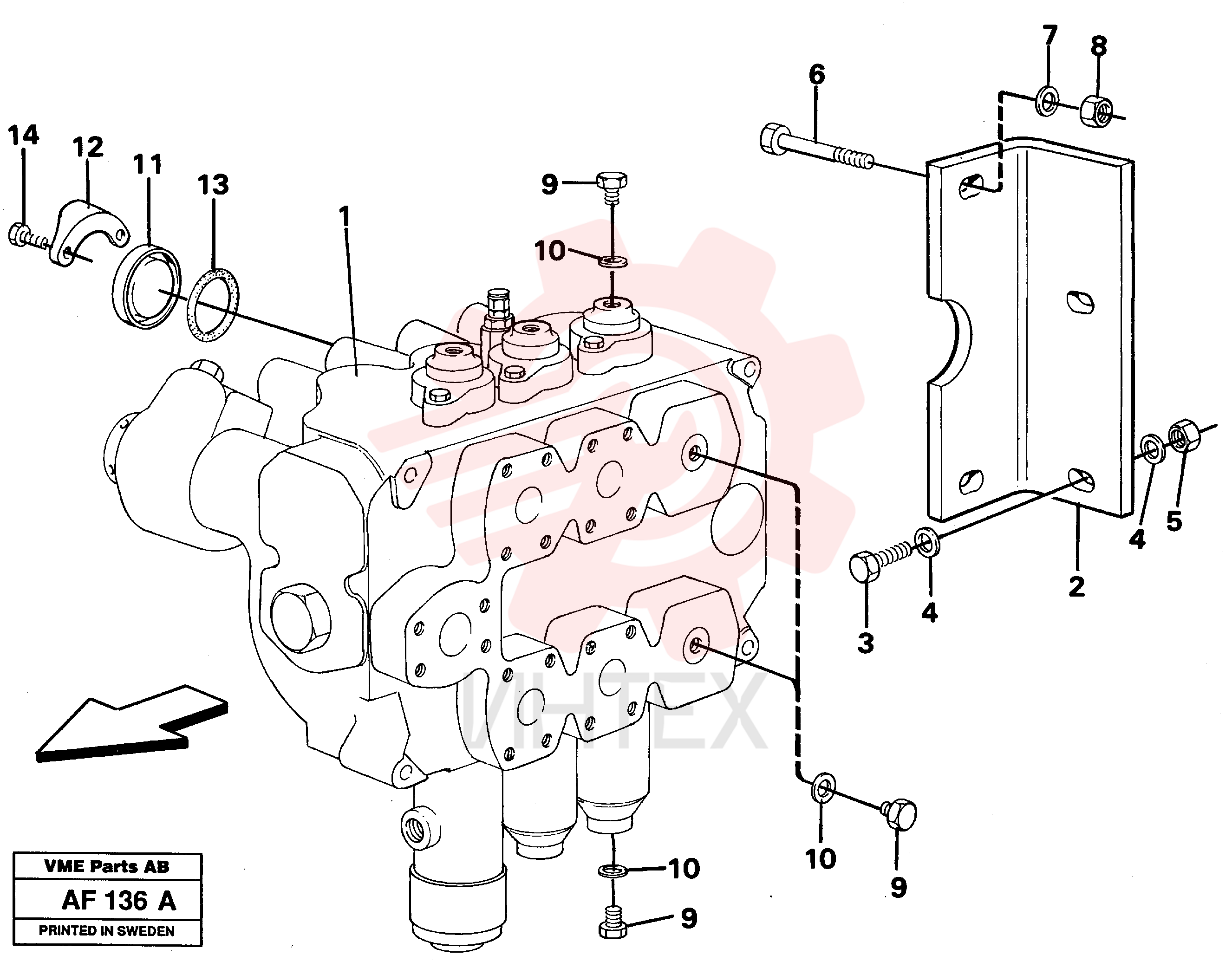 Sealing washer VOE 14013067