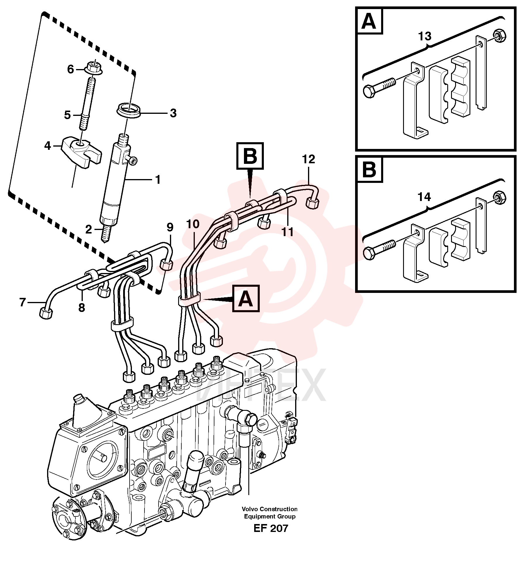 Dlvy pipe kit VOE 8194240