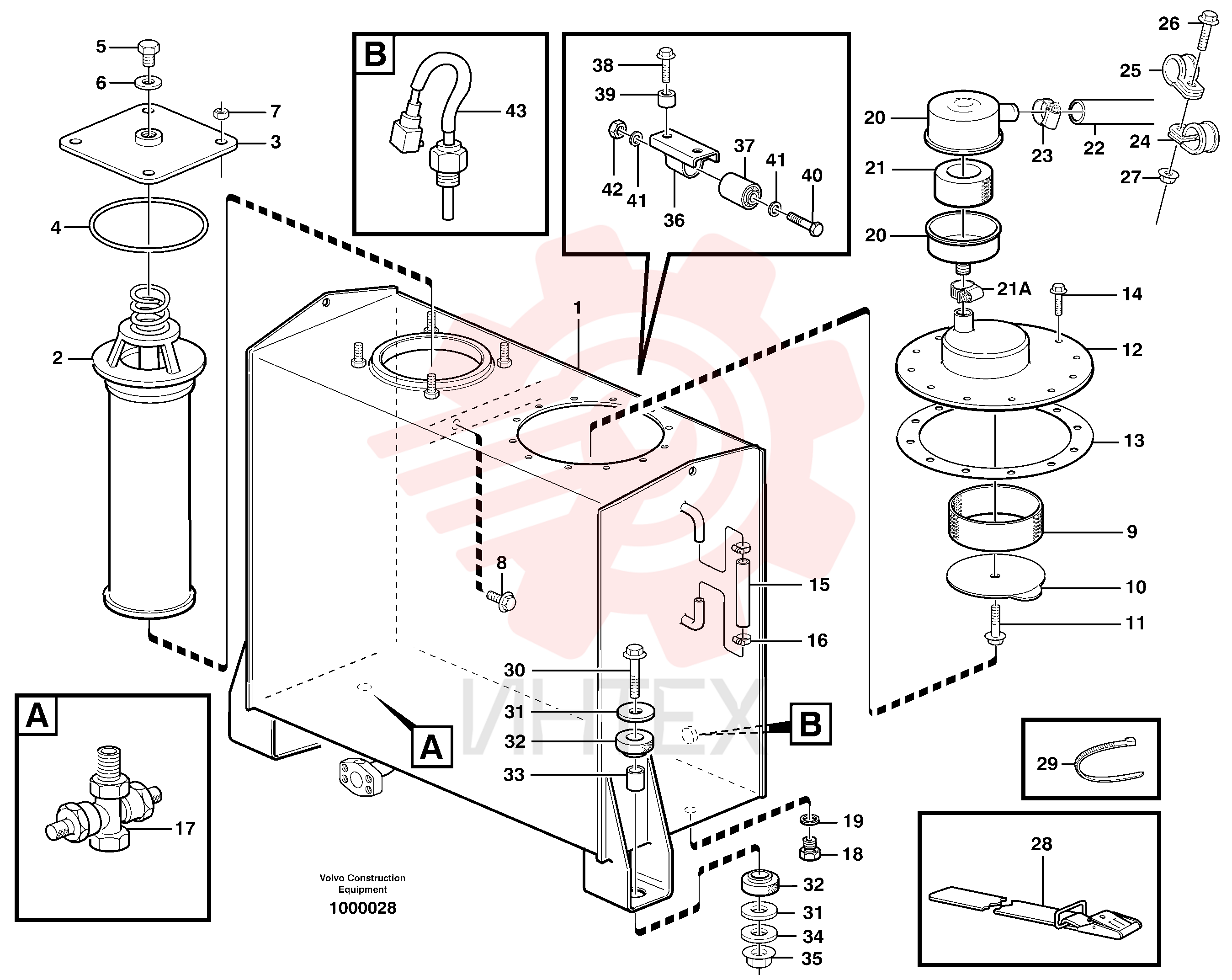 Фильтр воздушный VOE 11173325