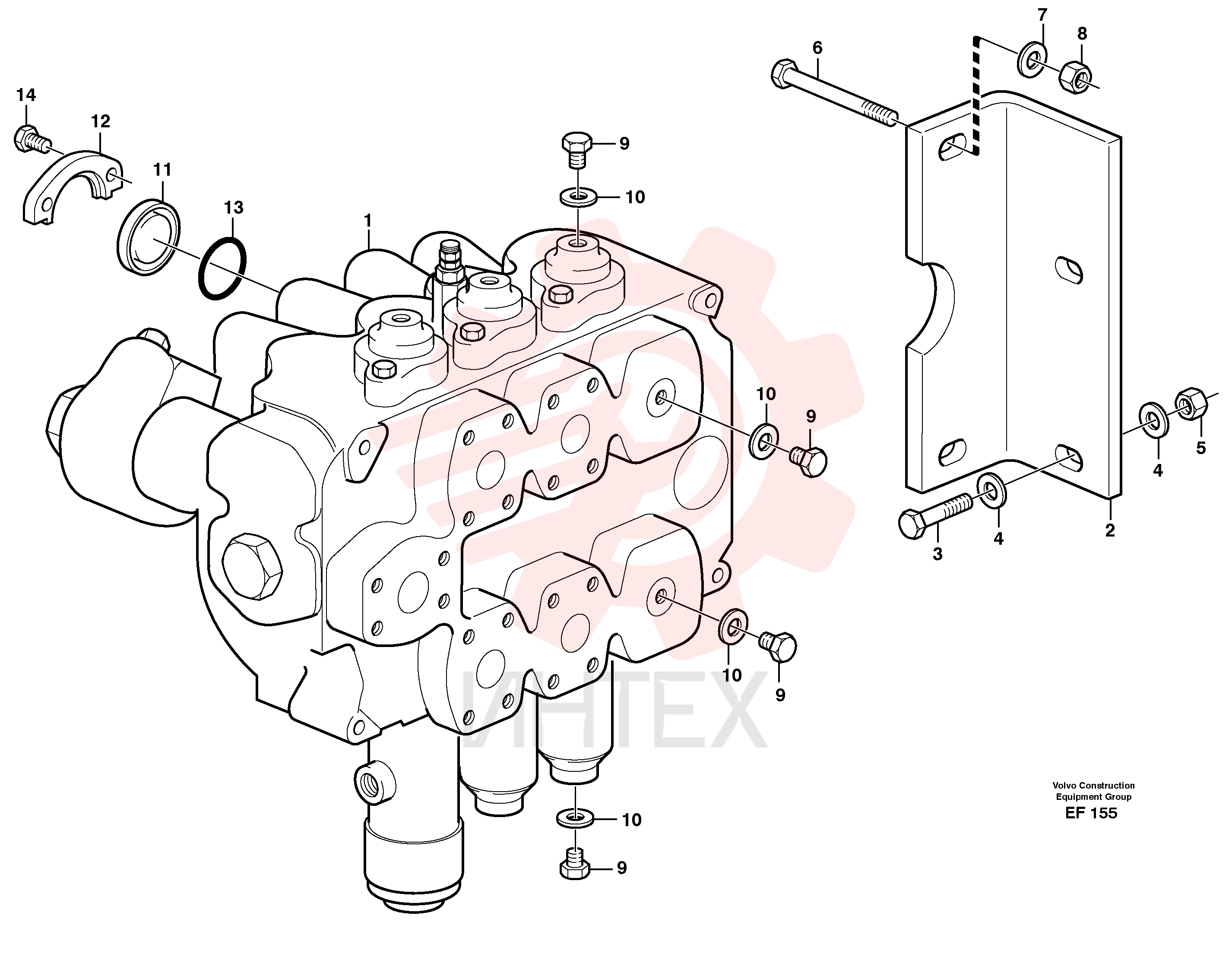 Sealing washer VOE 14013067