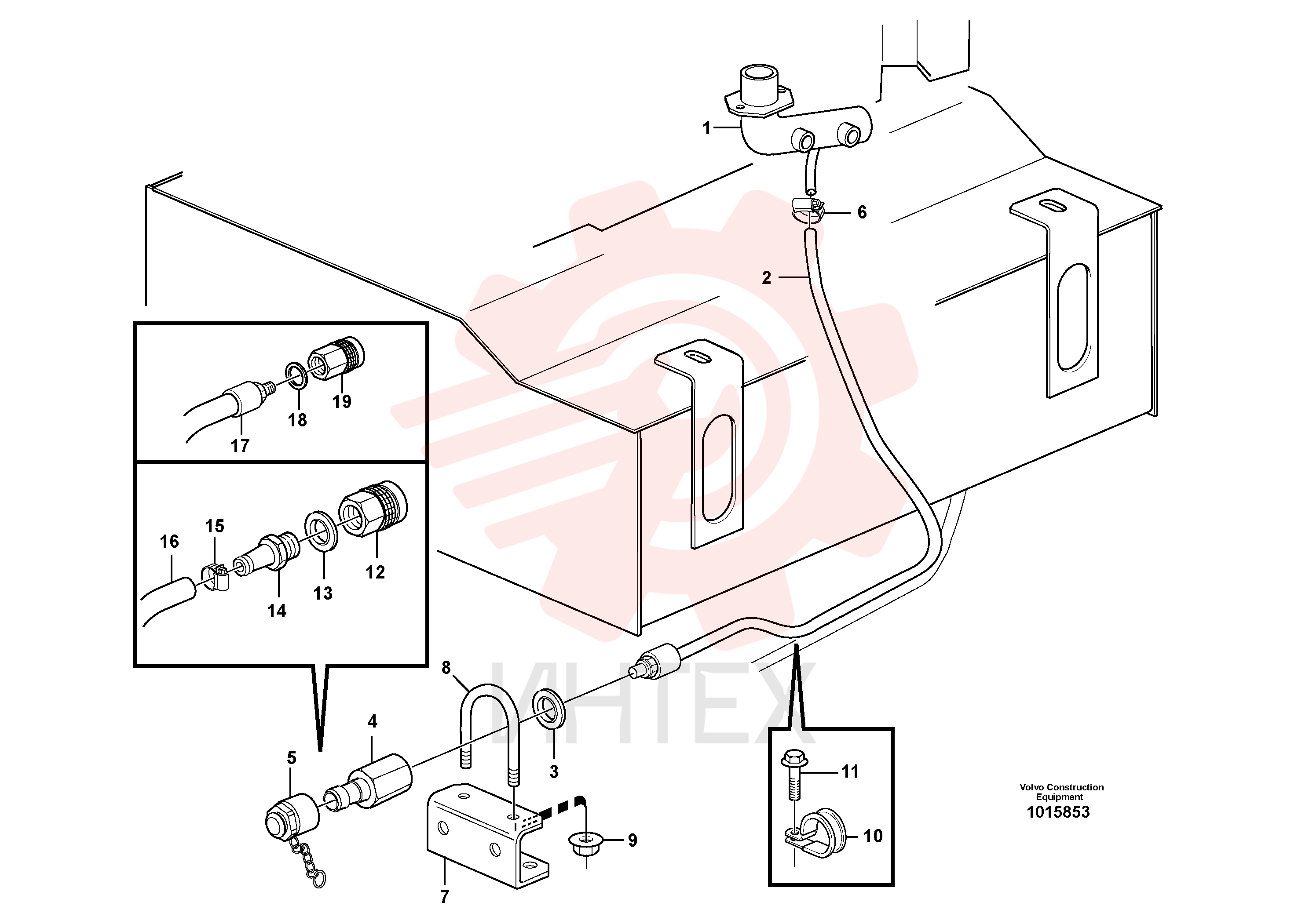 Drain hose VOE 11410426 (1)