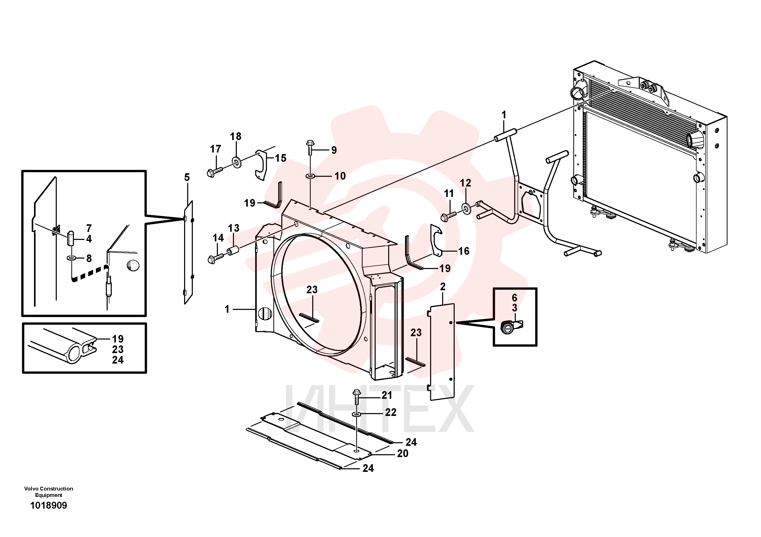 Fan retainer VOE 11435562
