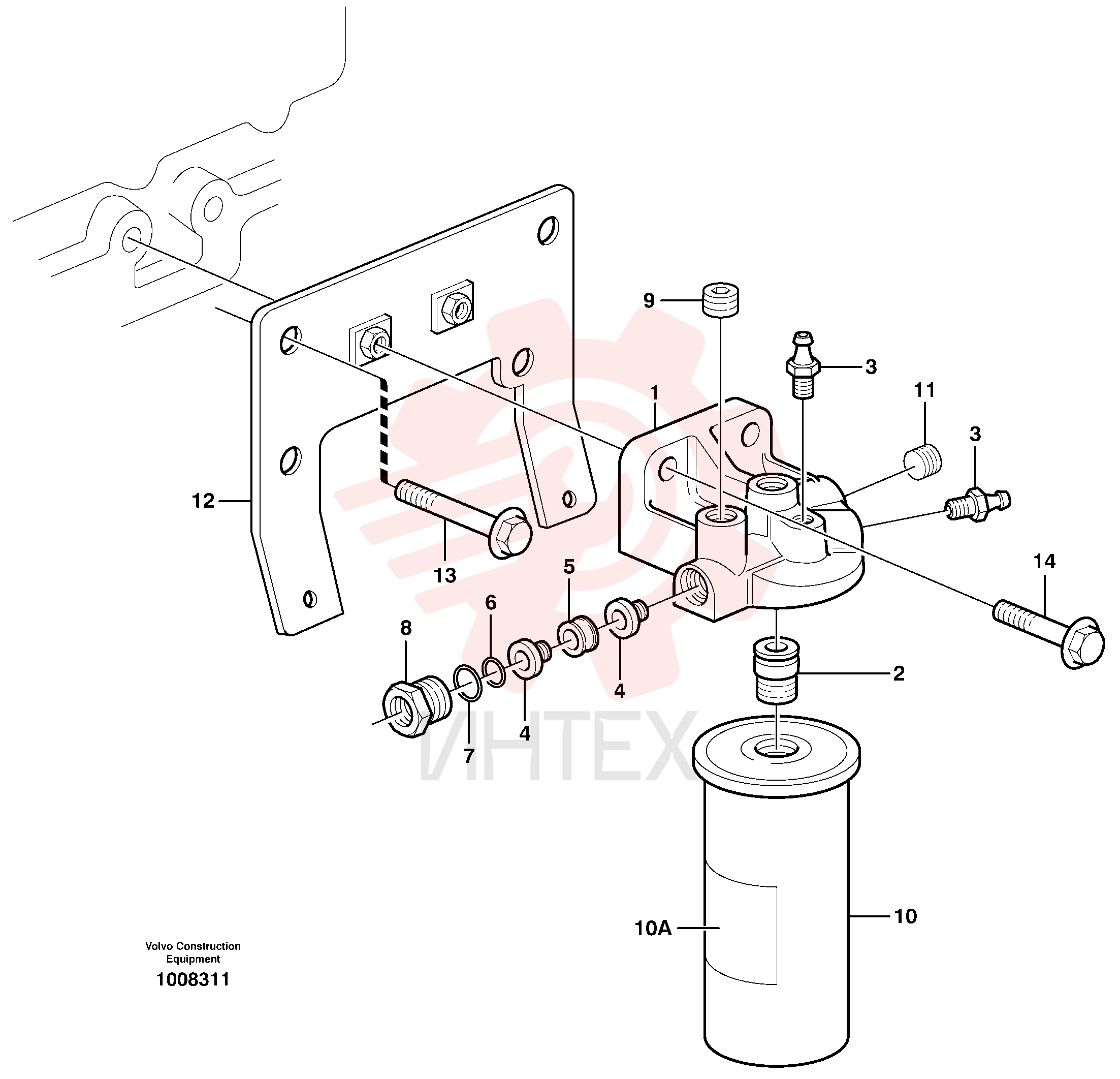 Filter housing VOE 11128955