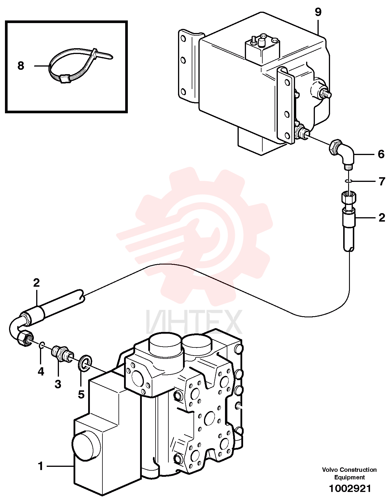 Hose assembly VOE 11148936 (2)