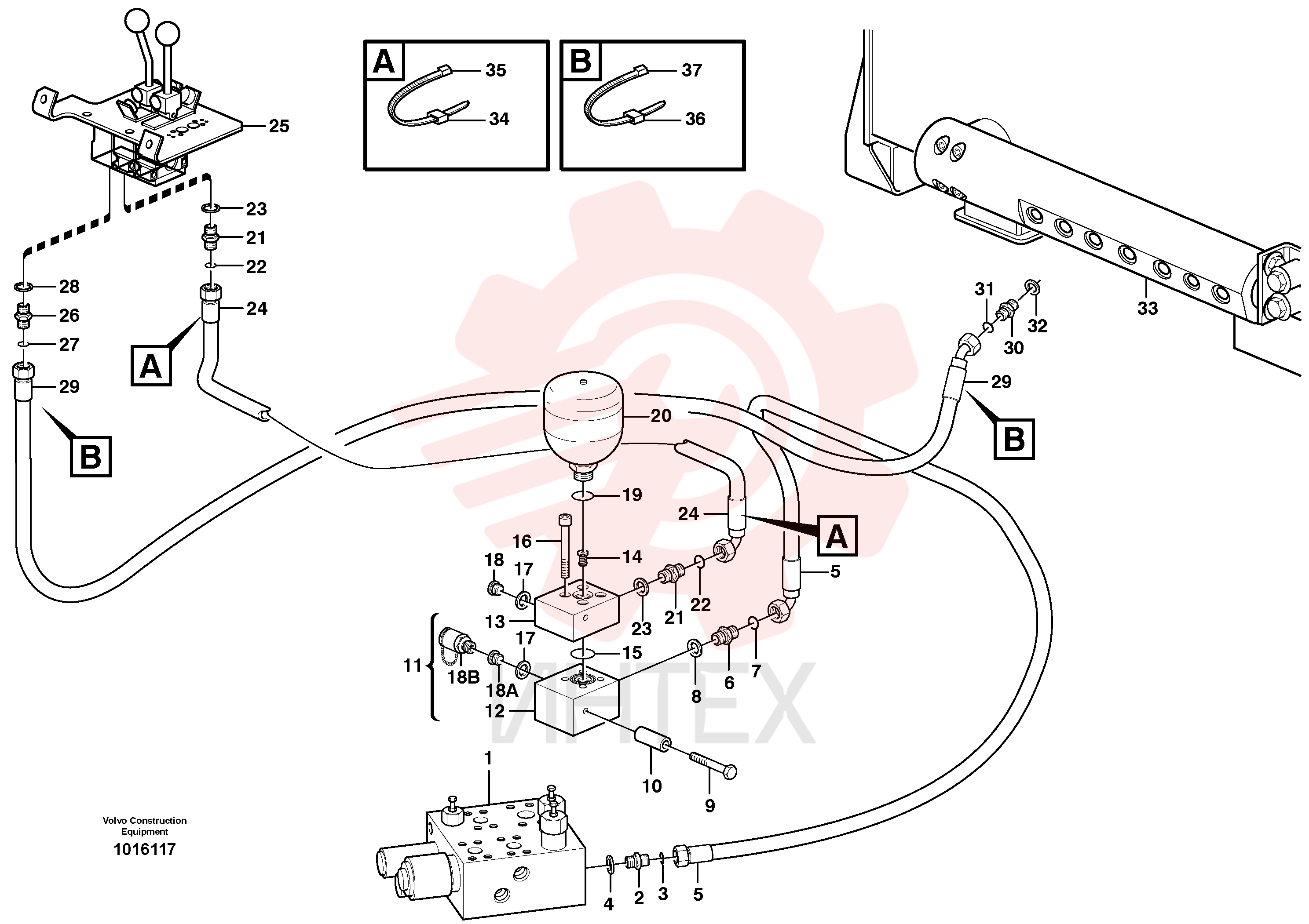 Hose assembly VOE 11172988