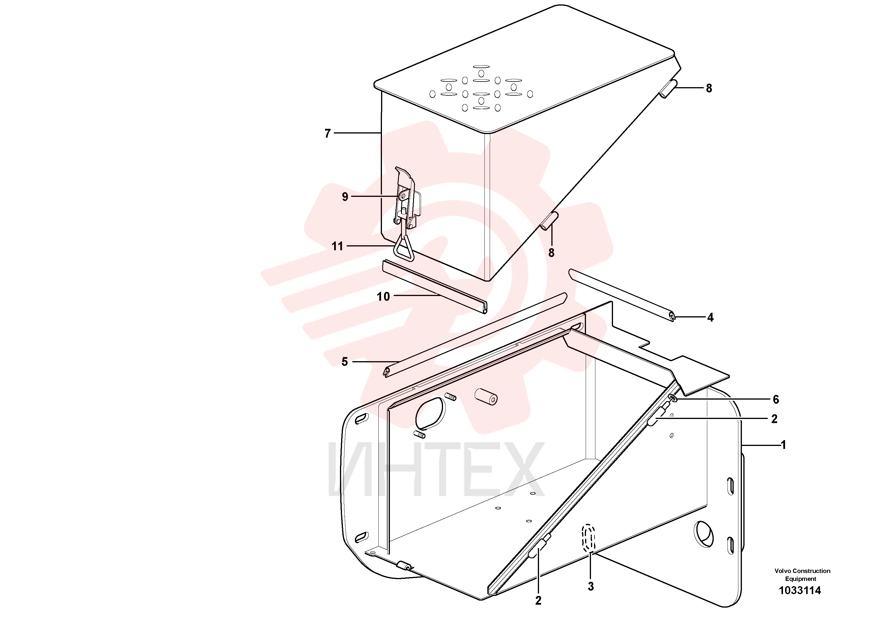 Battery box VOE 11414348