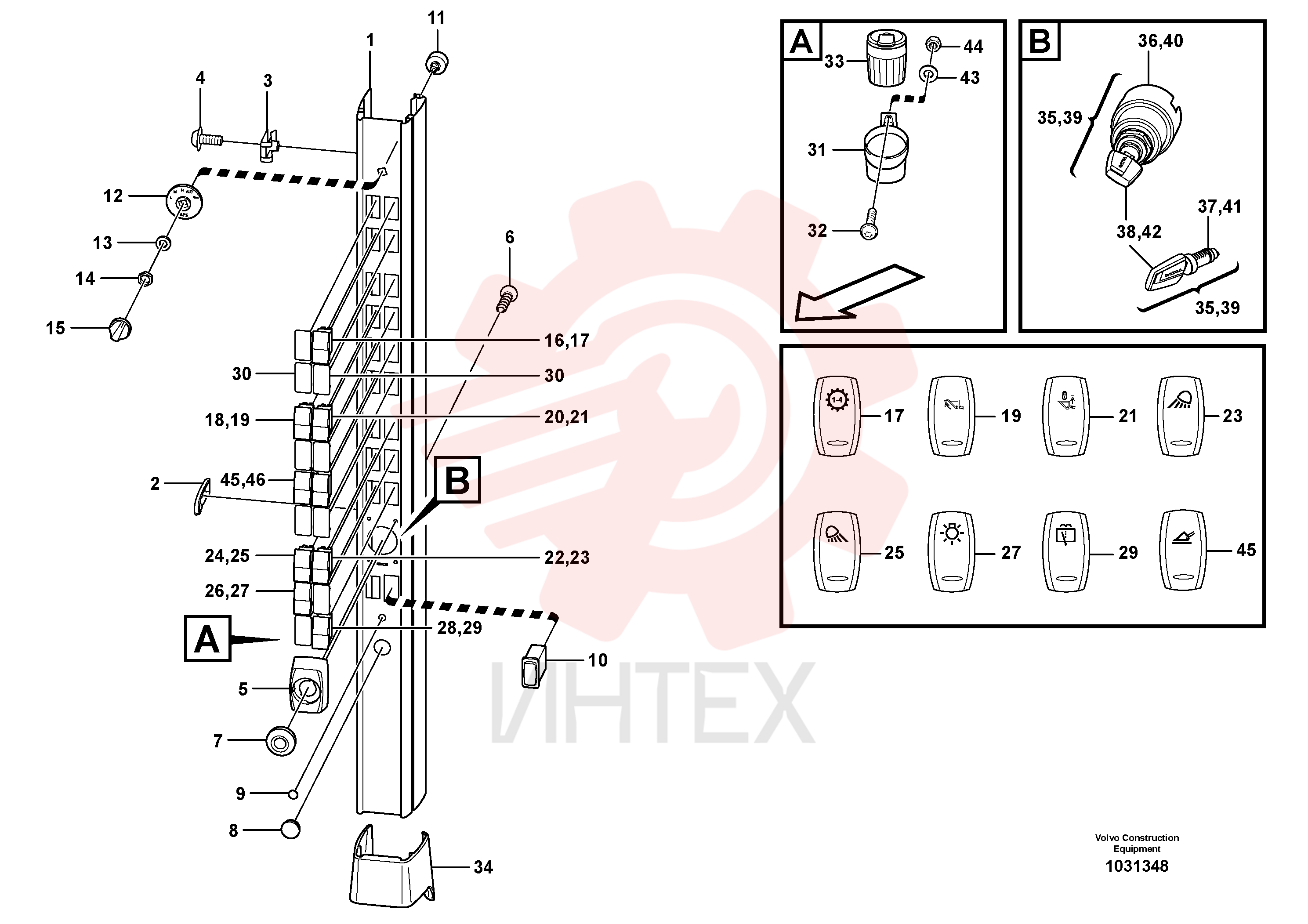 Panel plate VOE 11444304