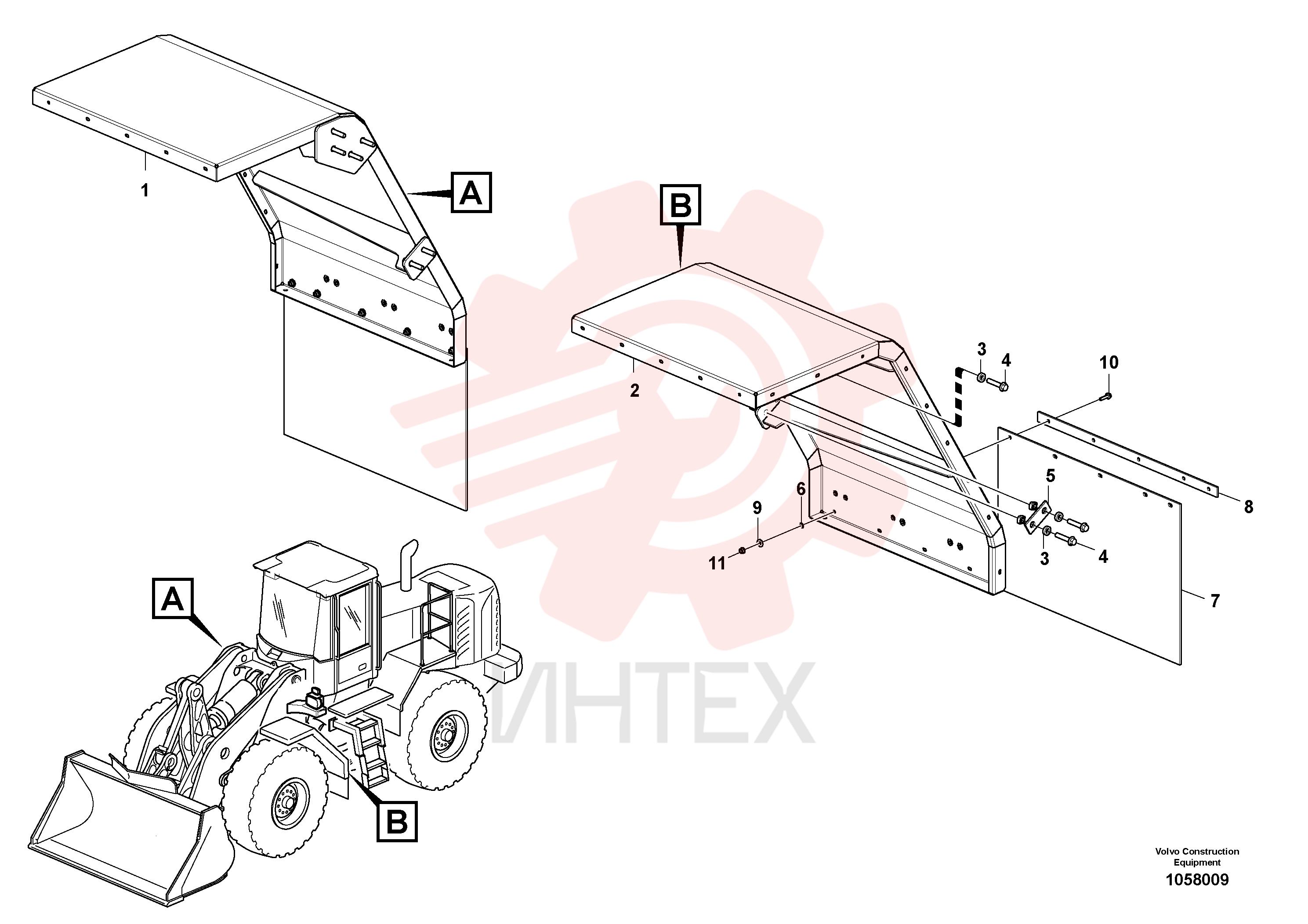 Front mudguard VOE 15170141