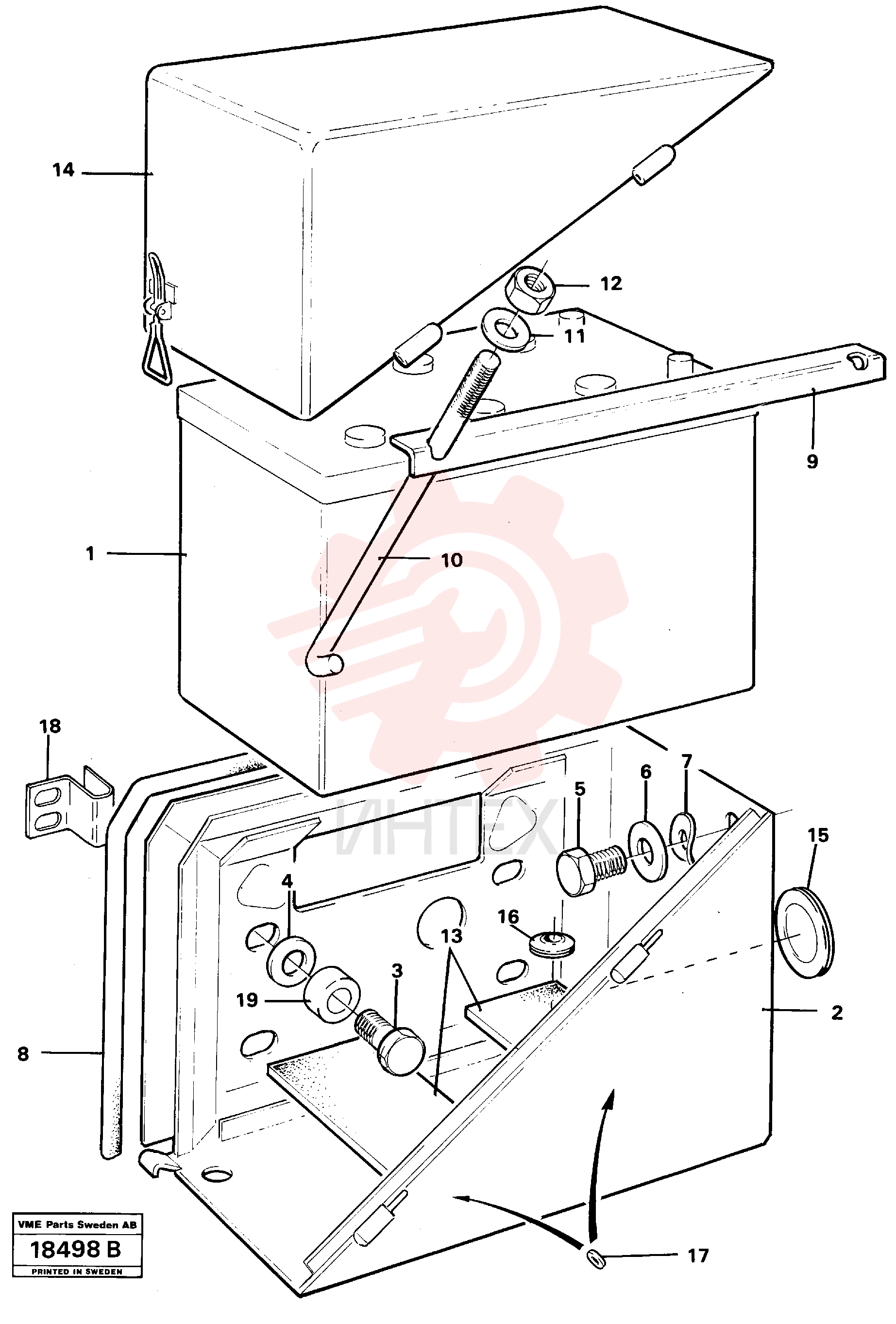 Battery shelf