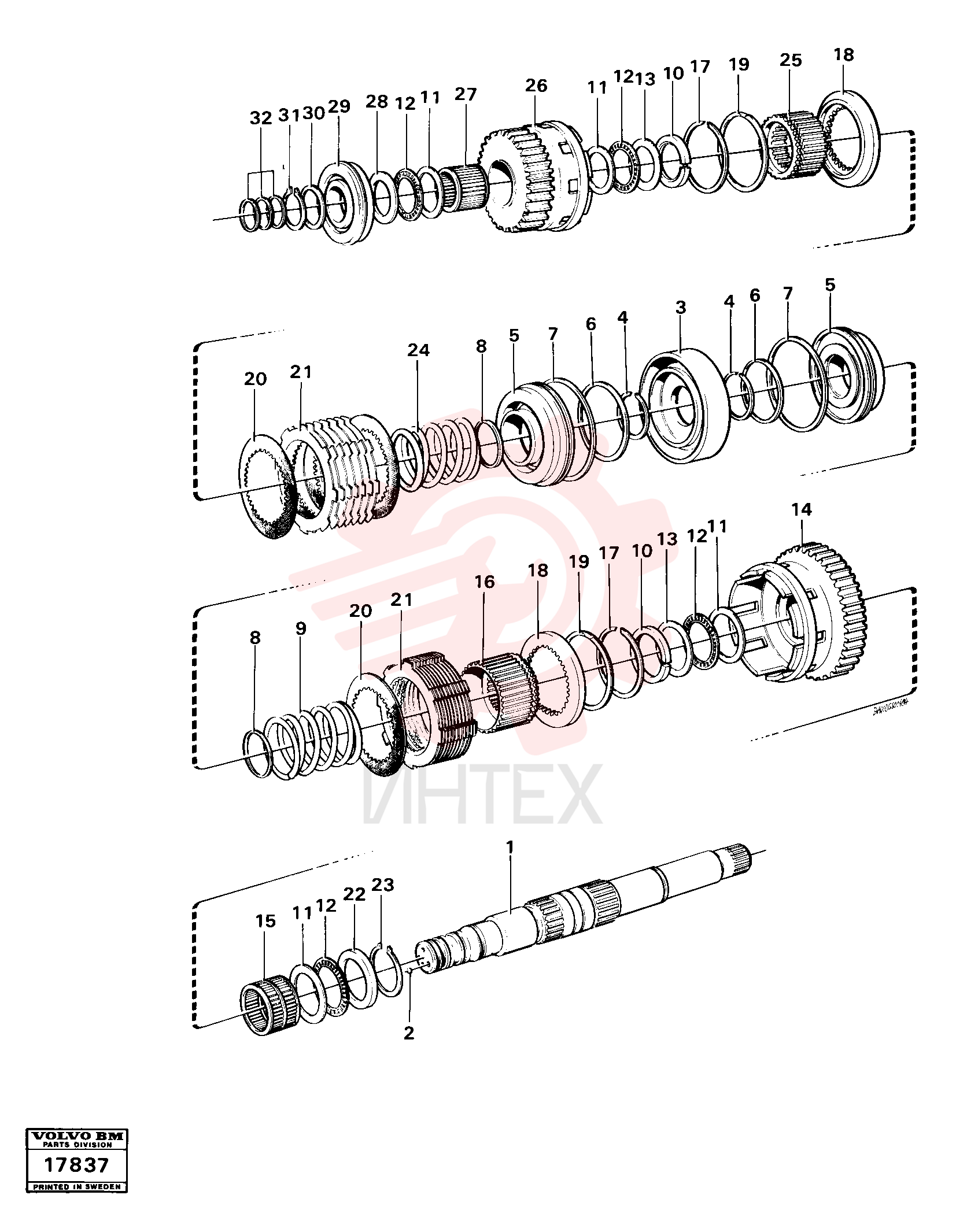 Shaft W. Clutch VOE 4720860