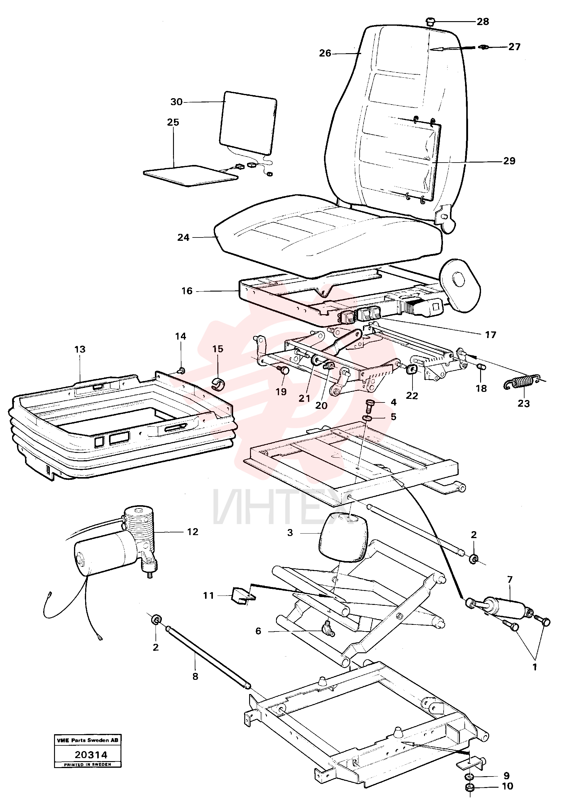 Spring suspension unit