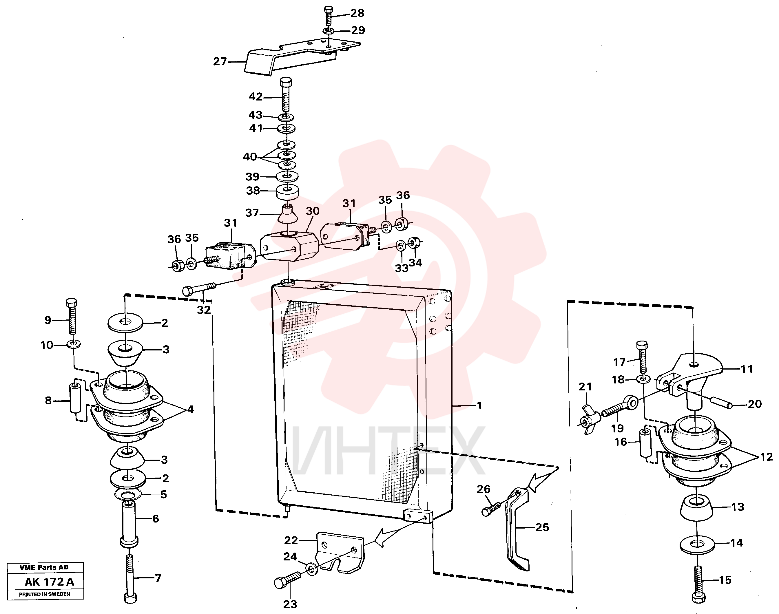Attaching plate