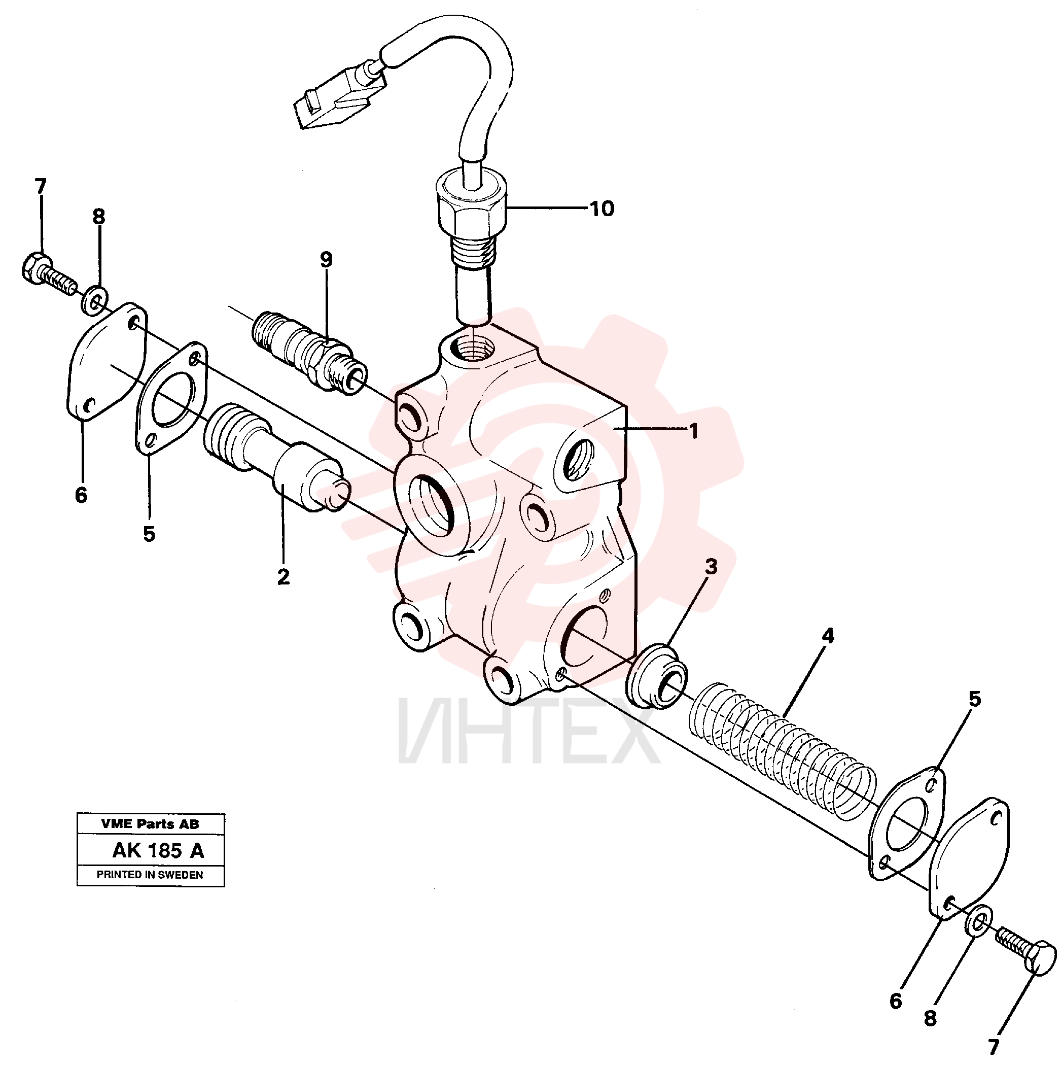 Lubricating oil valve