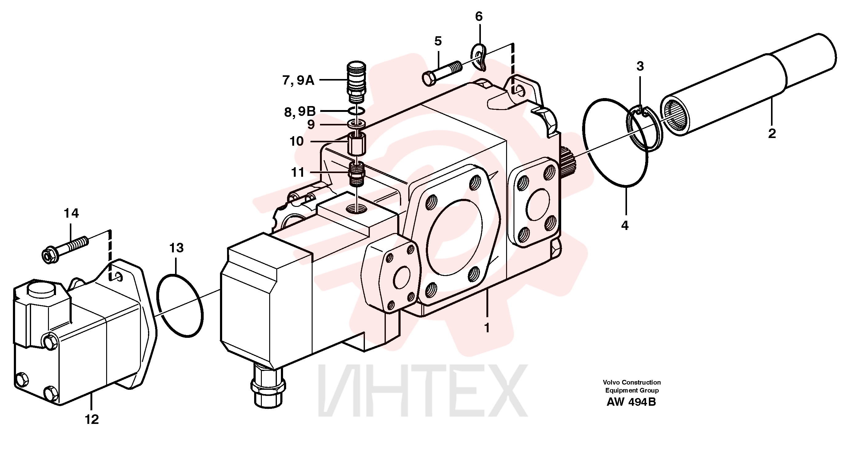 Sealing kit VOE 11704660