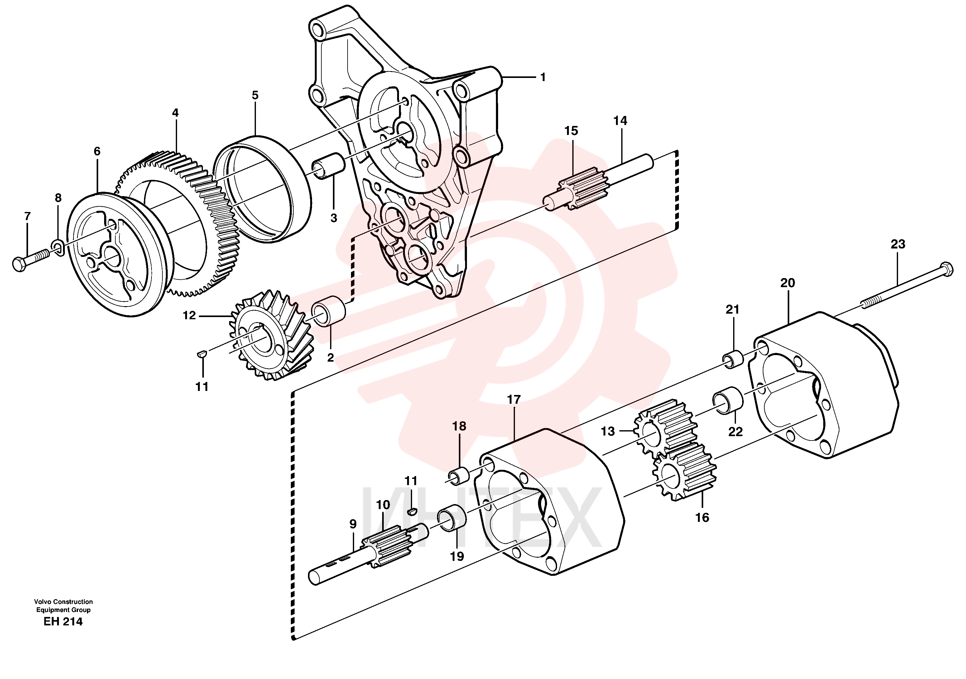 Oil pump housing