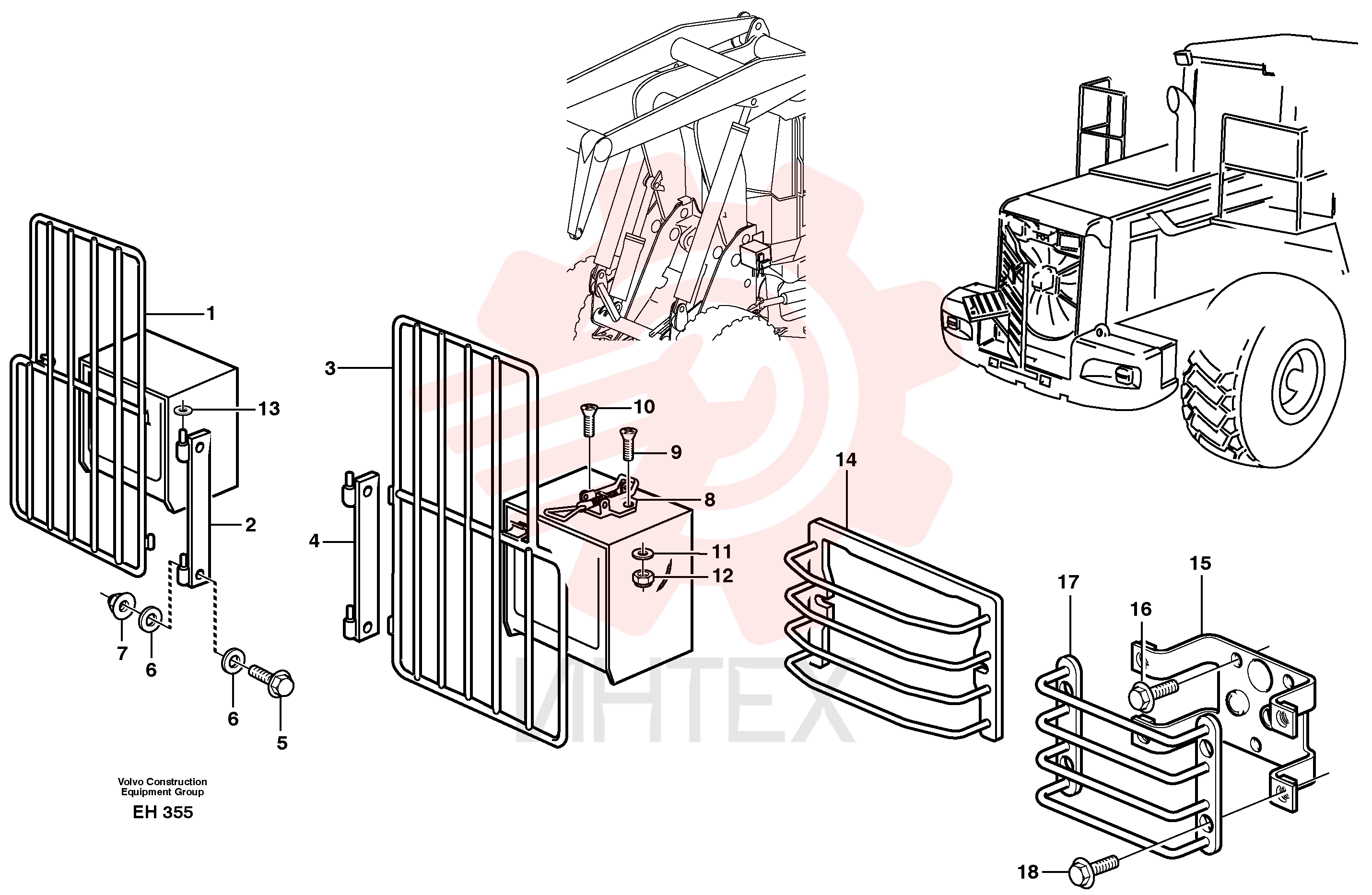 Protecting grating