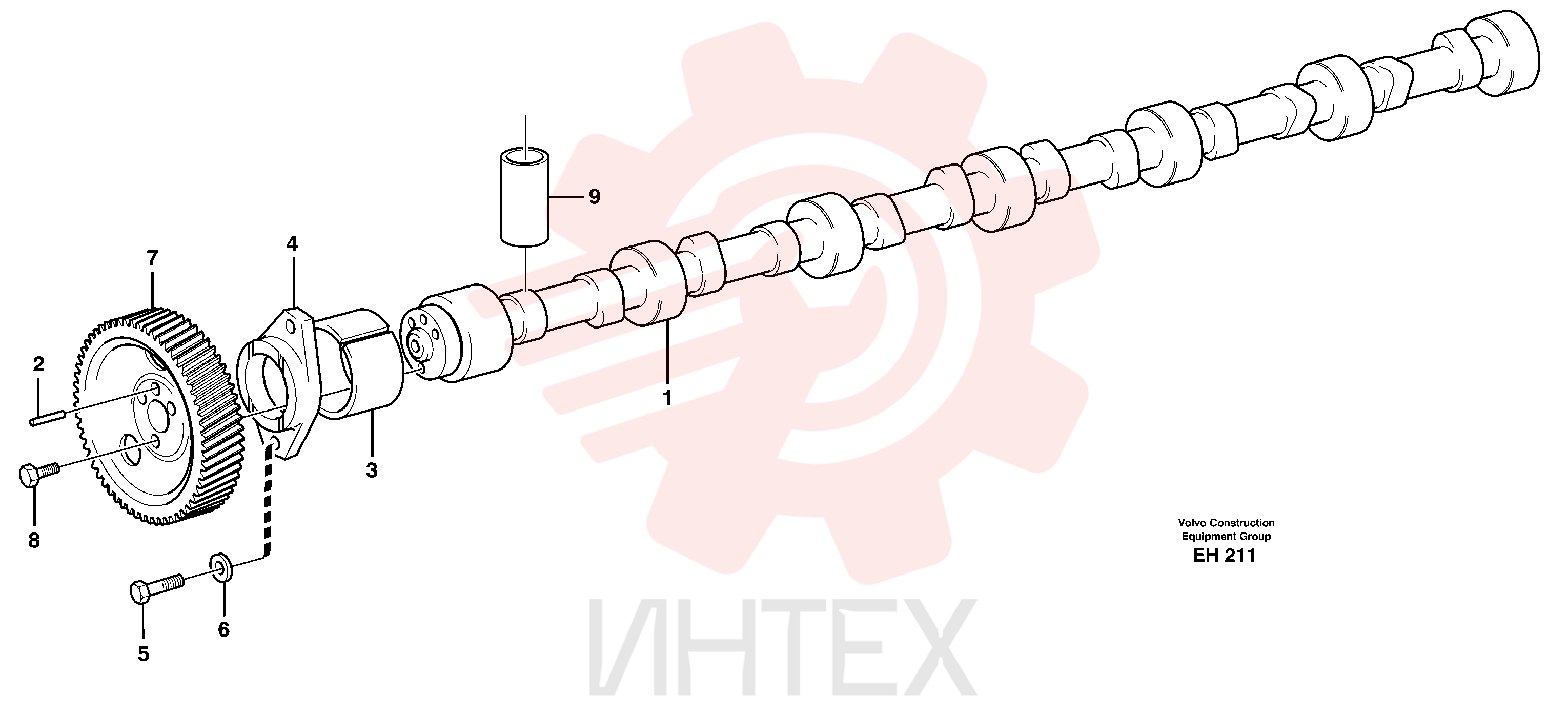 Распредвал VOE 8193727 (1)