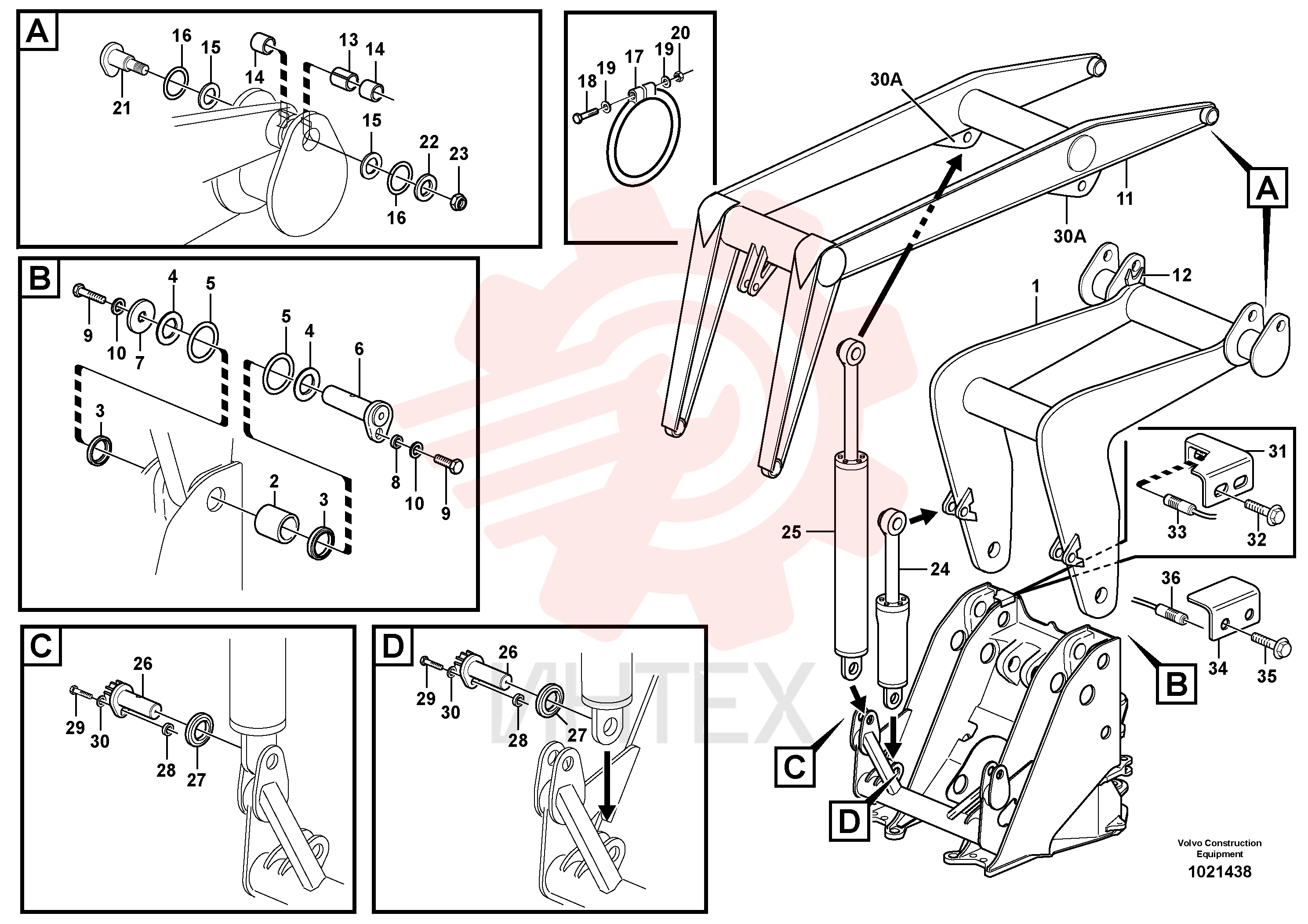 Attaching plate