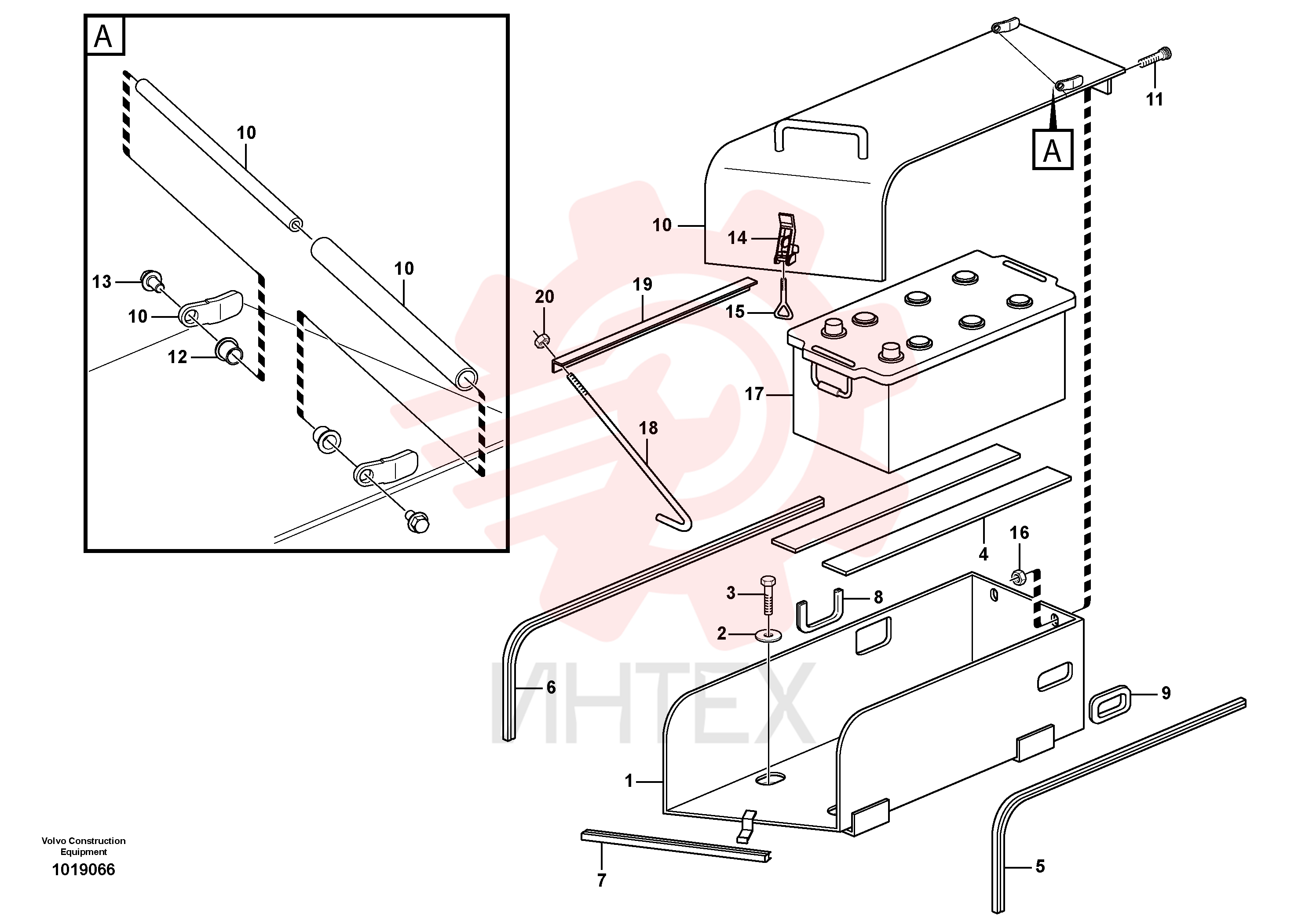 Battery cover VOE 11175963 (1)