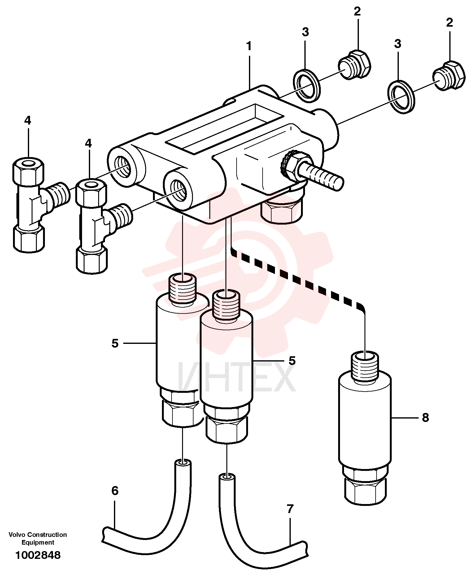 Distribution block VOE 11709978