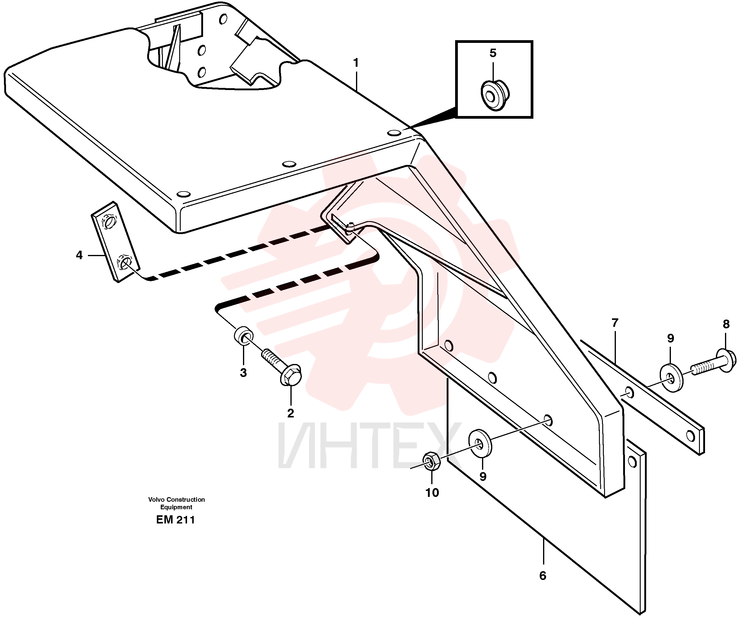 Front mudguard VOE 11413151 (3)