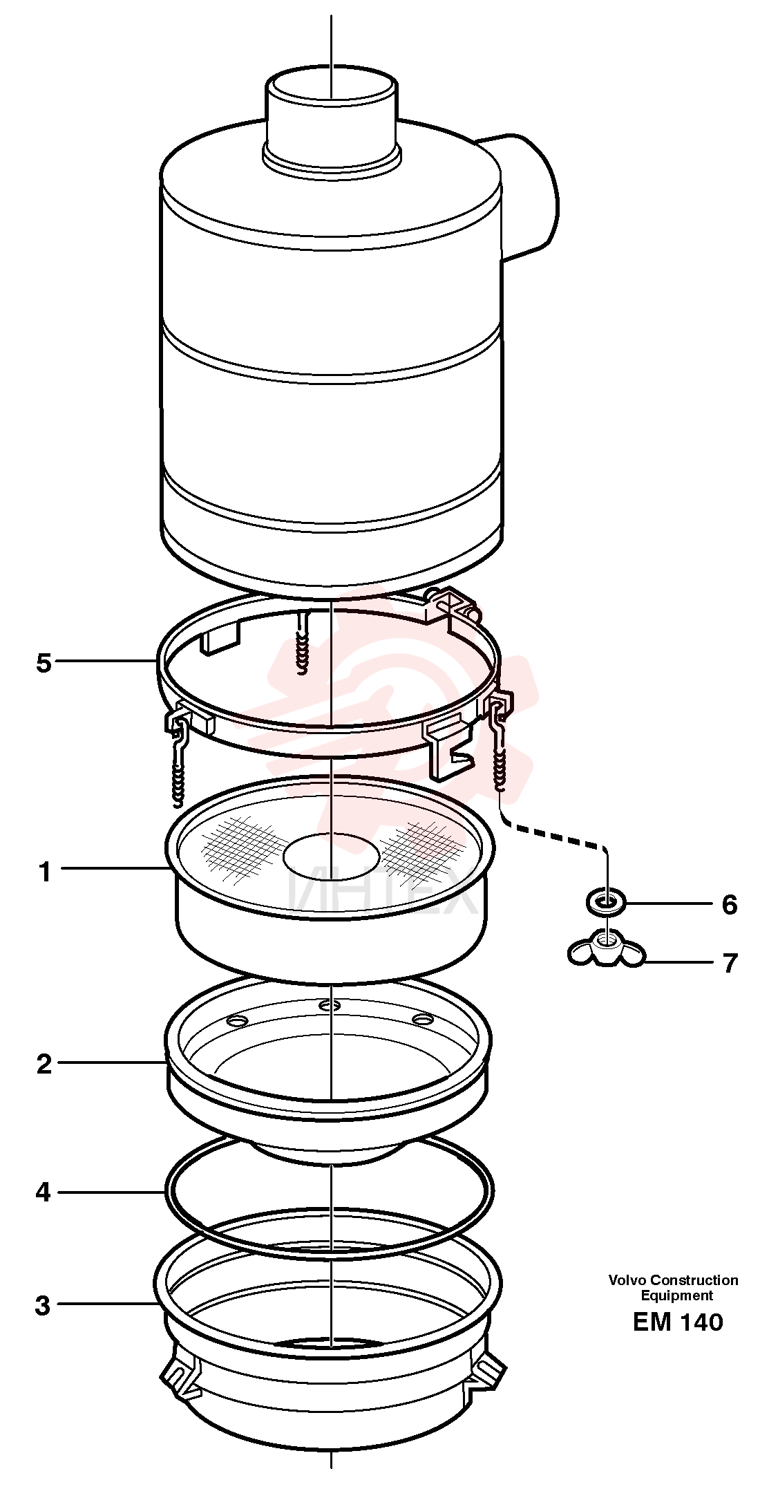 Oil bath air cleaner VOE 11033550 (4)