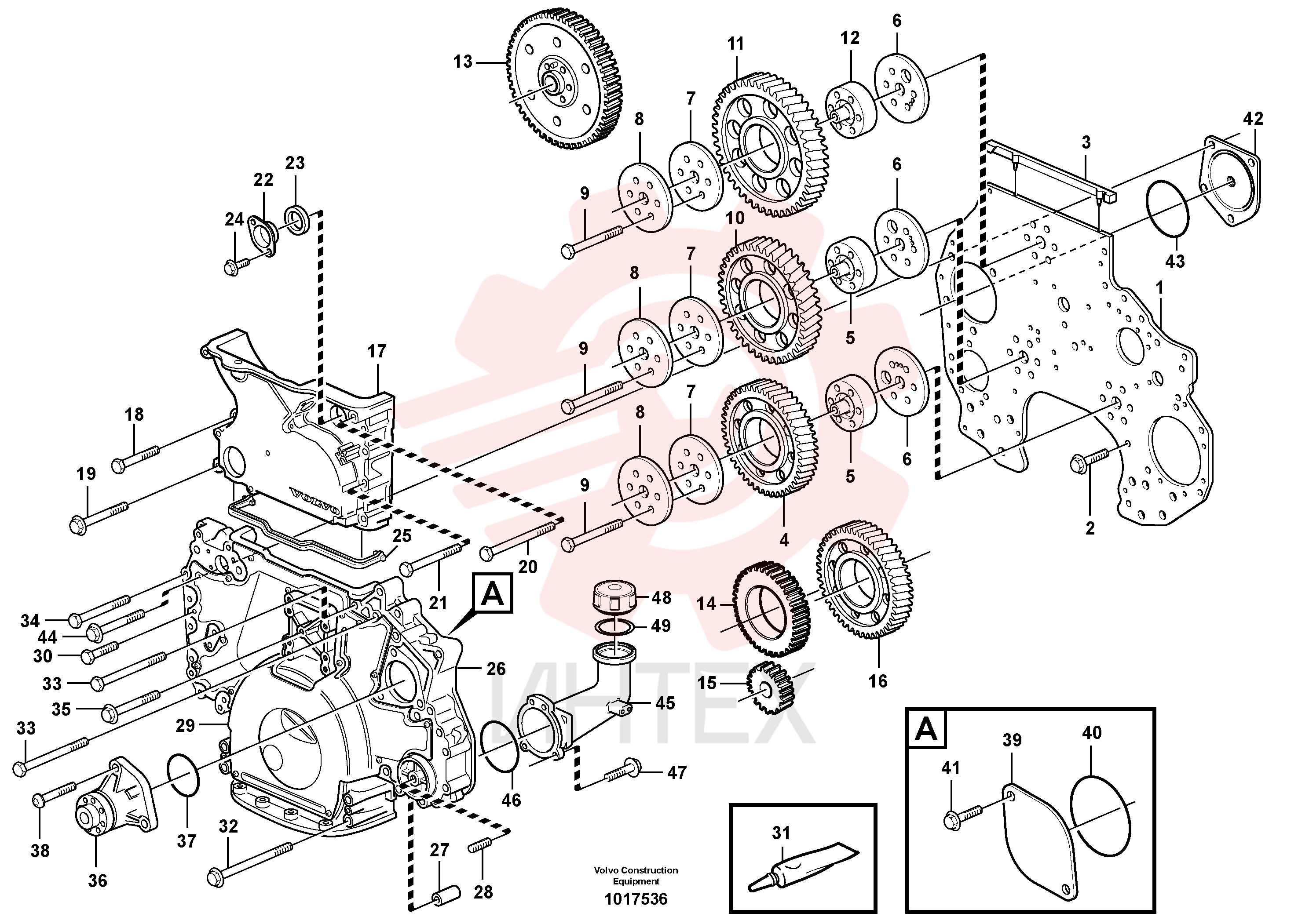 Timing gear cover VOE 20512768
