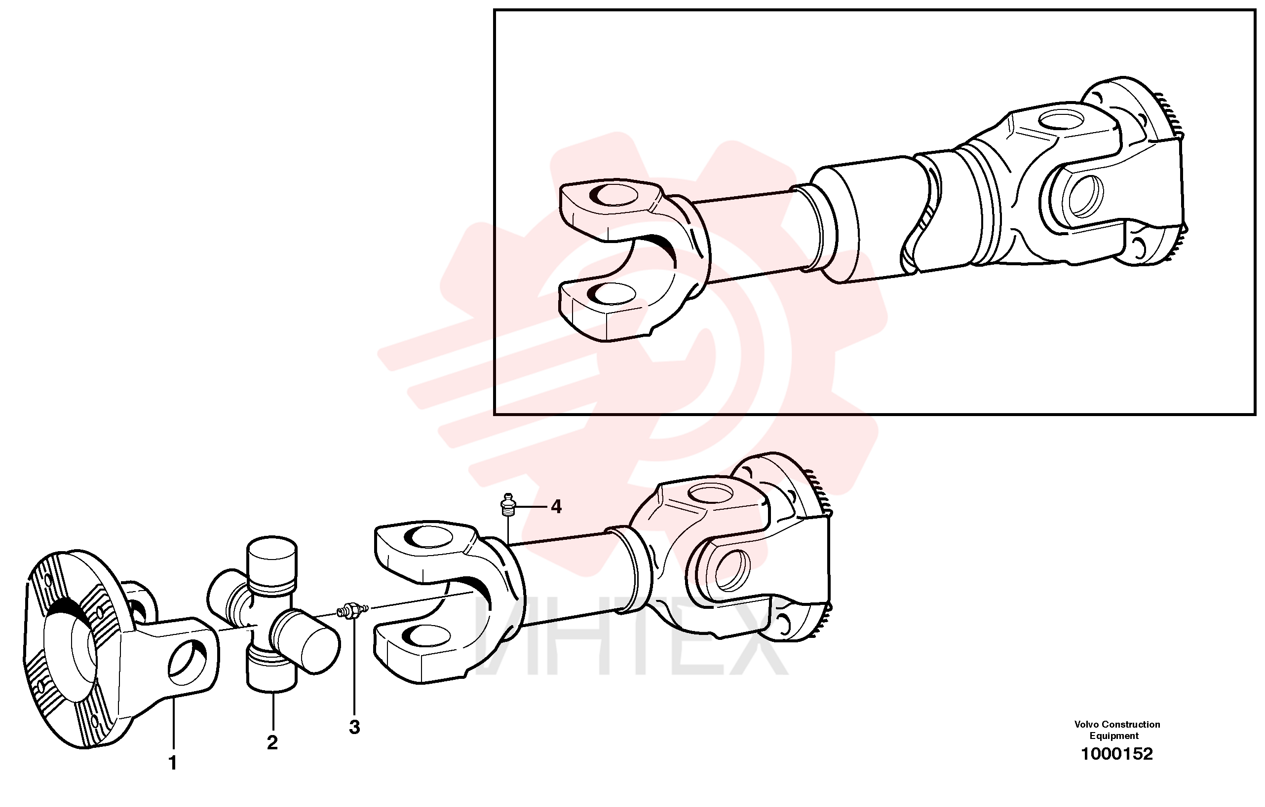 Вал карданный VOE 11154095 (3)