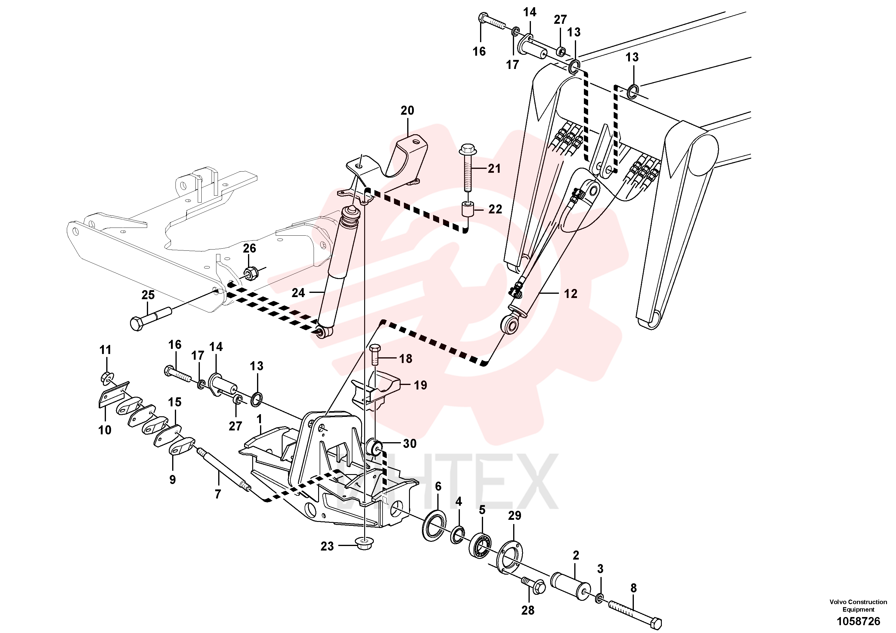 Attaching plate