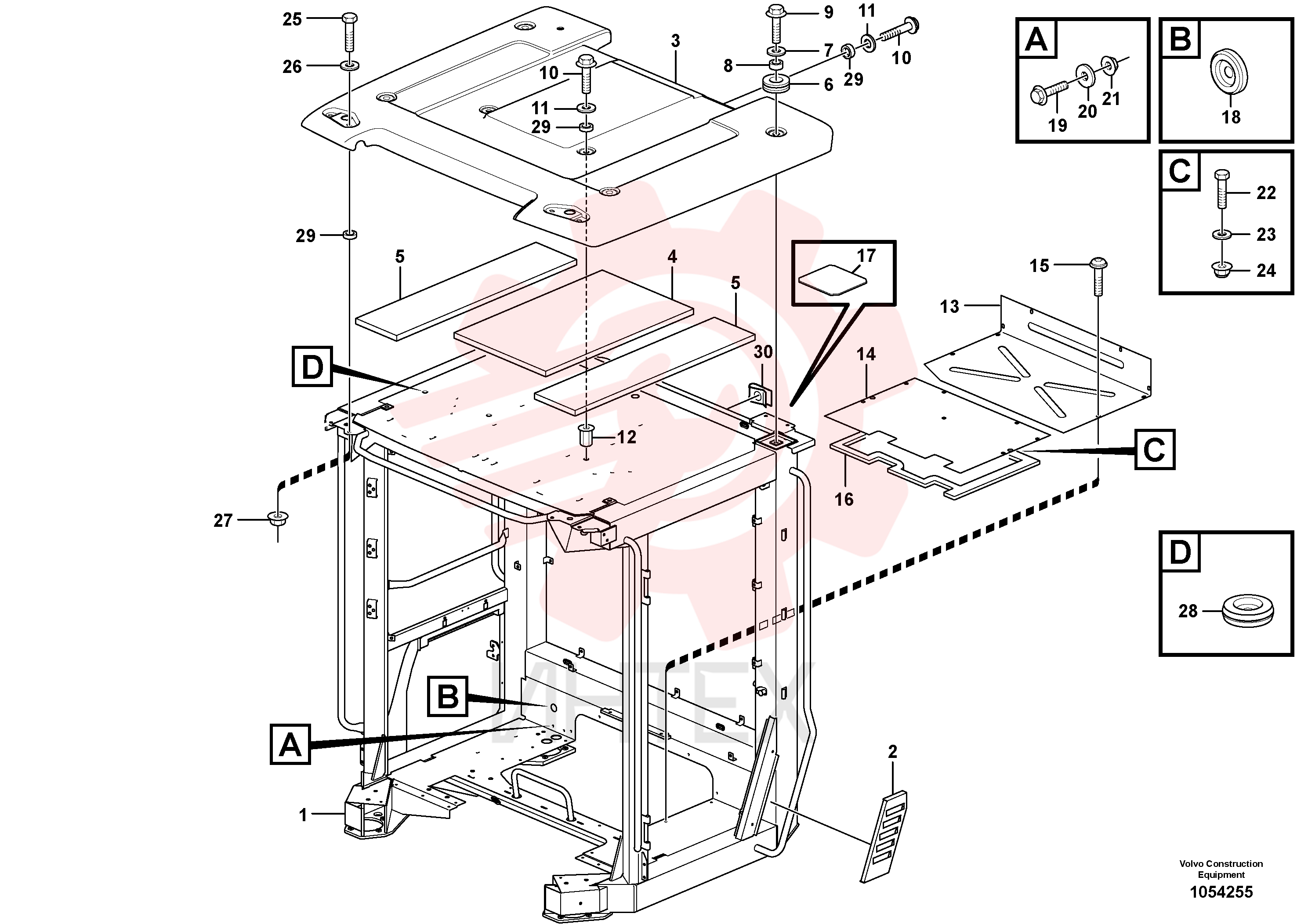 Cab framework VOE 11412700 (1)