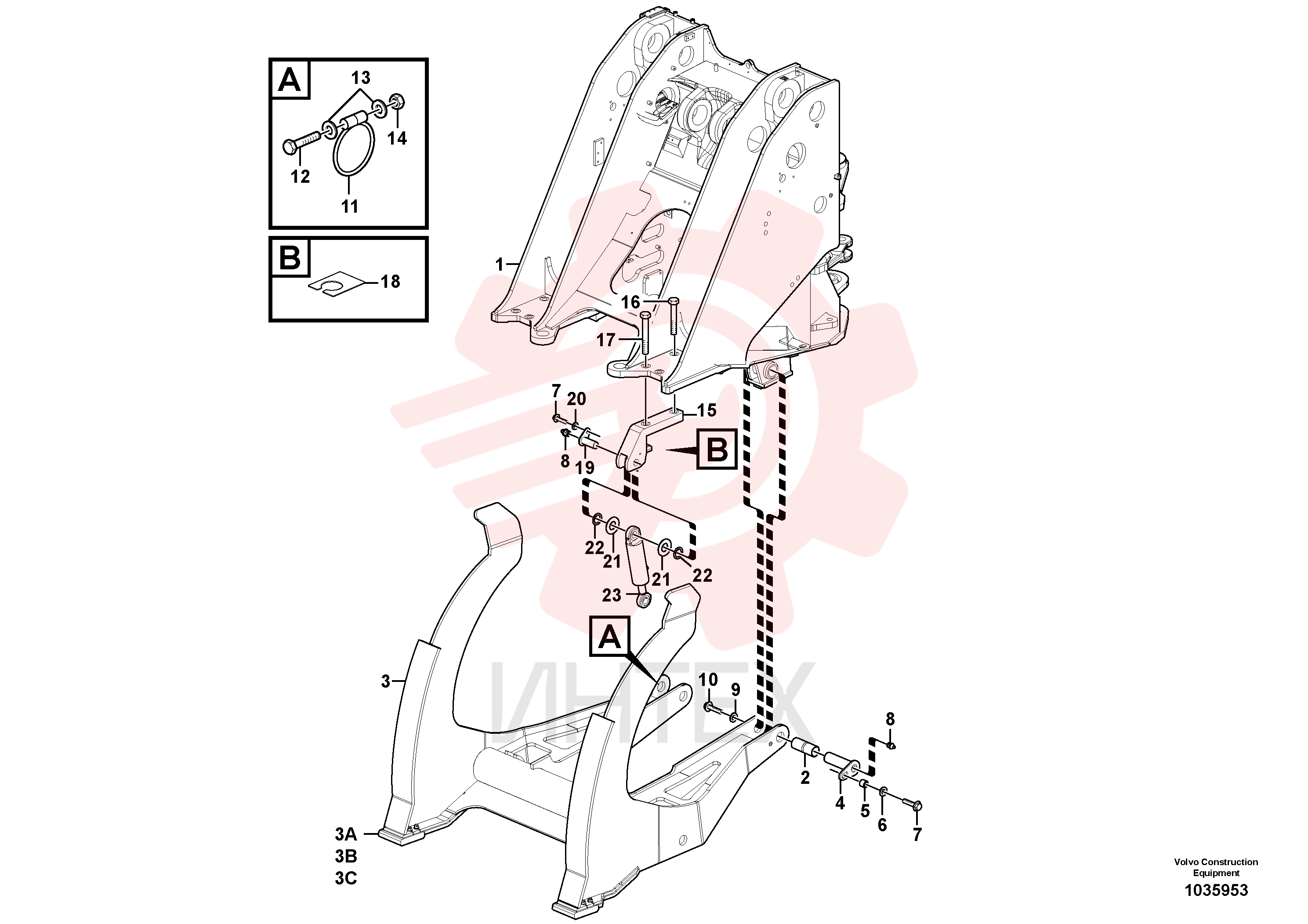Front frame VOE 11438716
