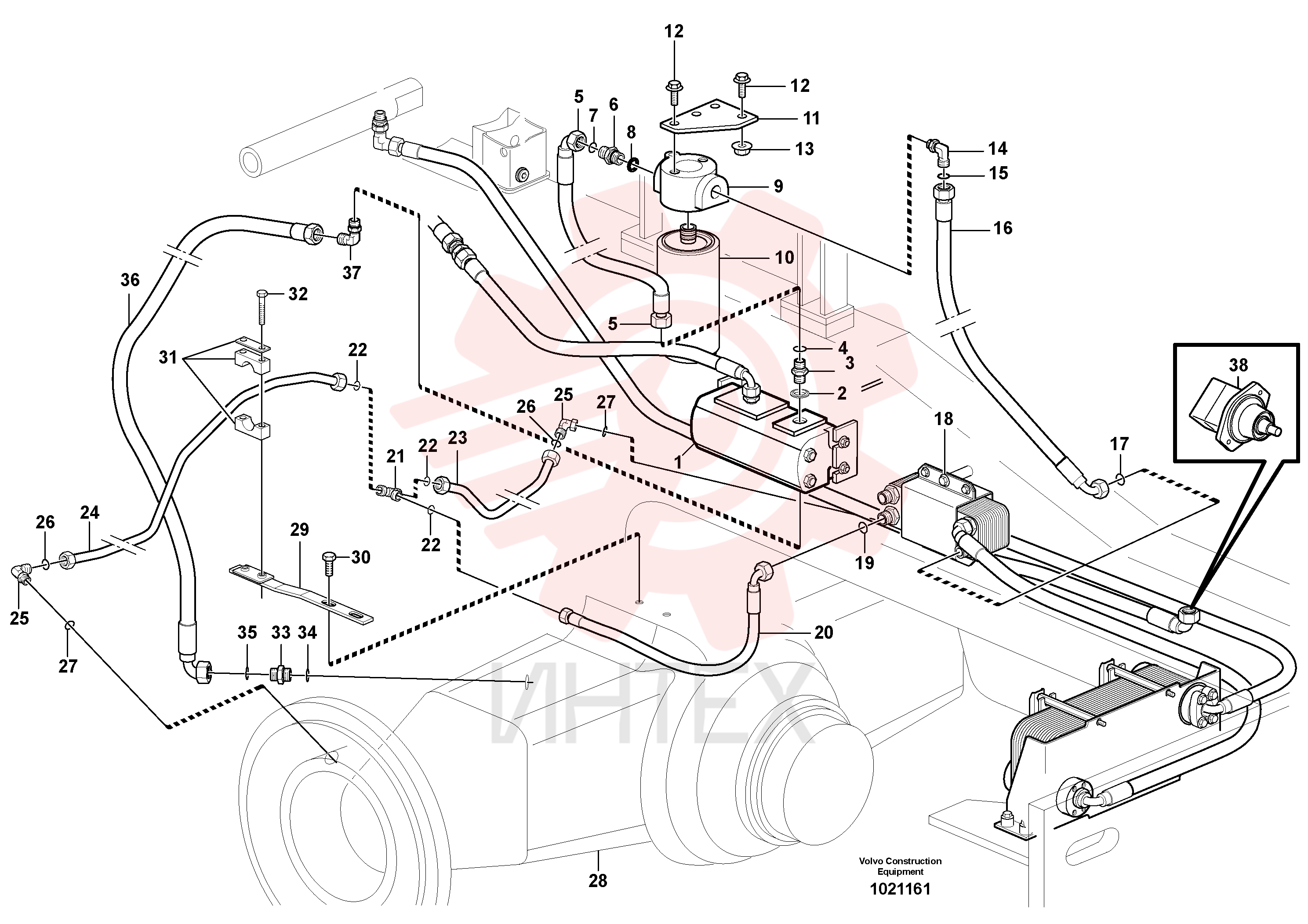Hose assembly VOE 11163024