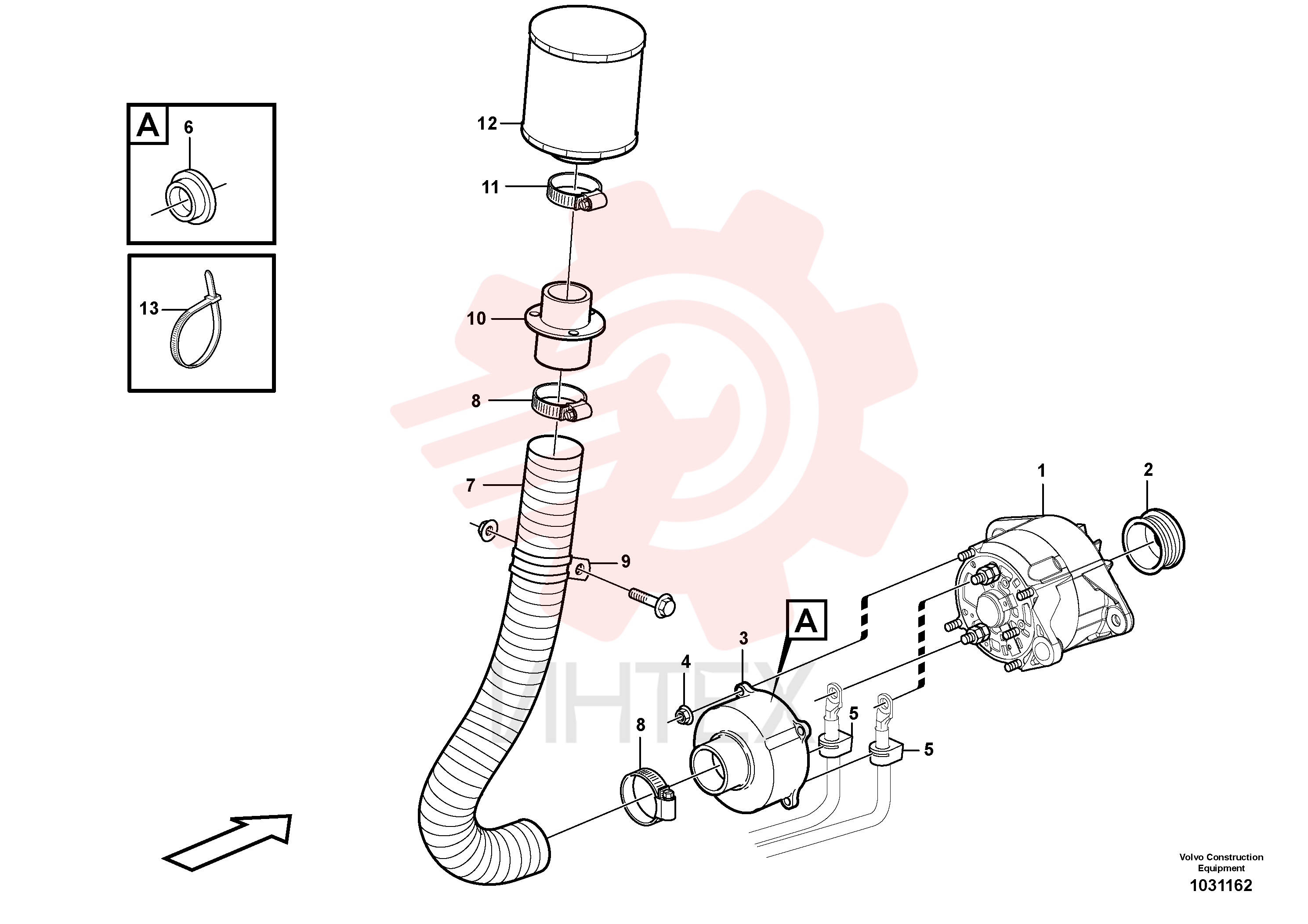 Hose Connection VOE 11414560 (1)