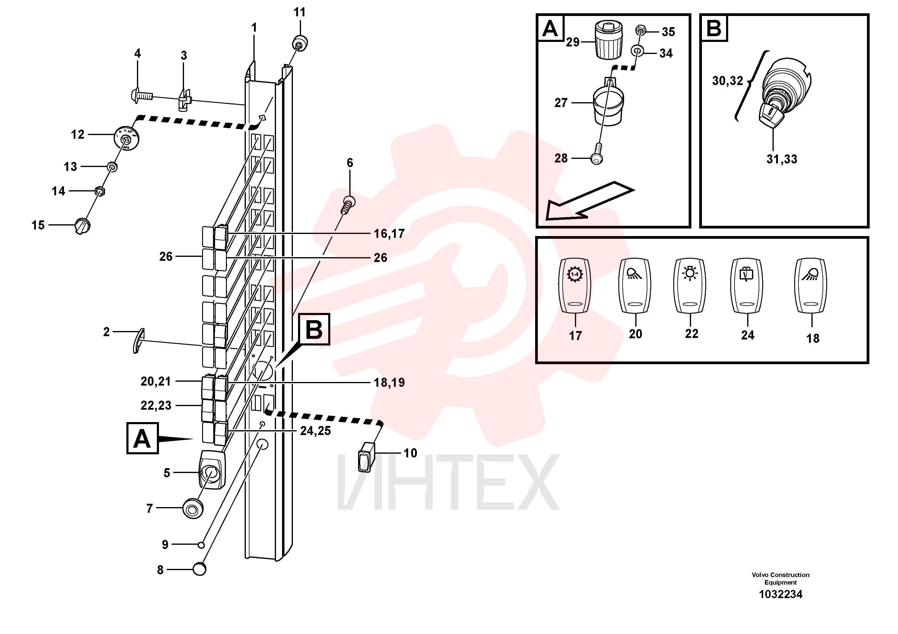 Panel plate VOE 11444304 (2)
