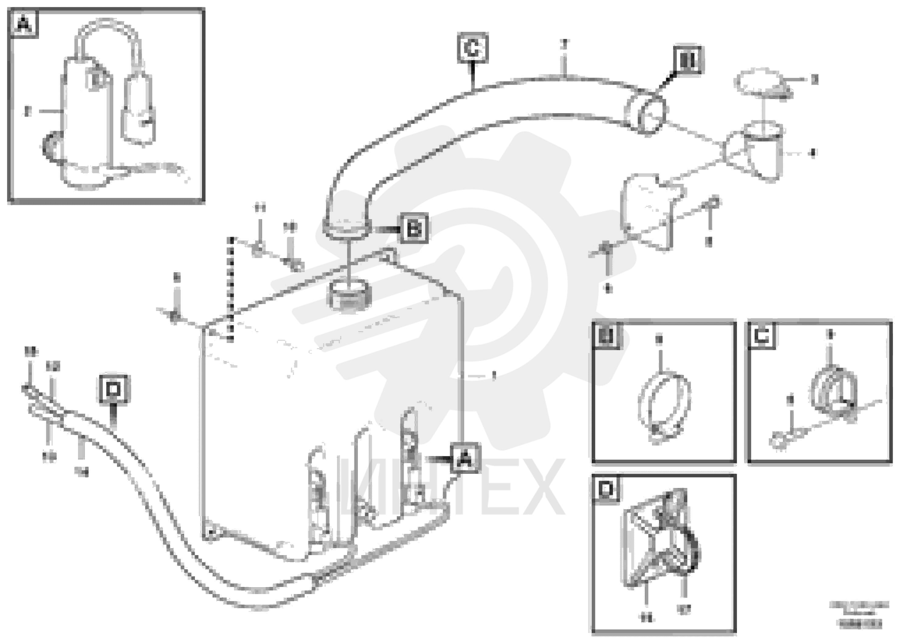 Washer fluid reservoir VOE 15105646