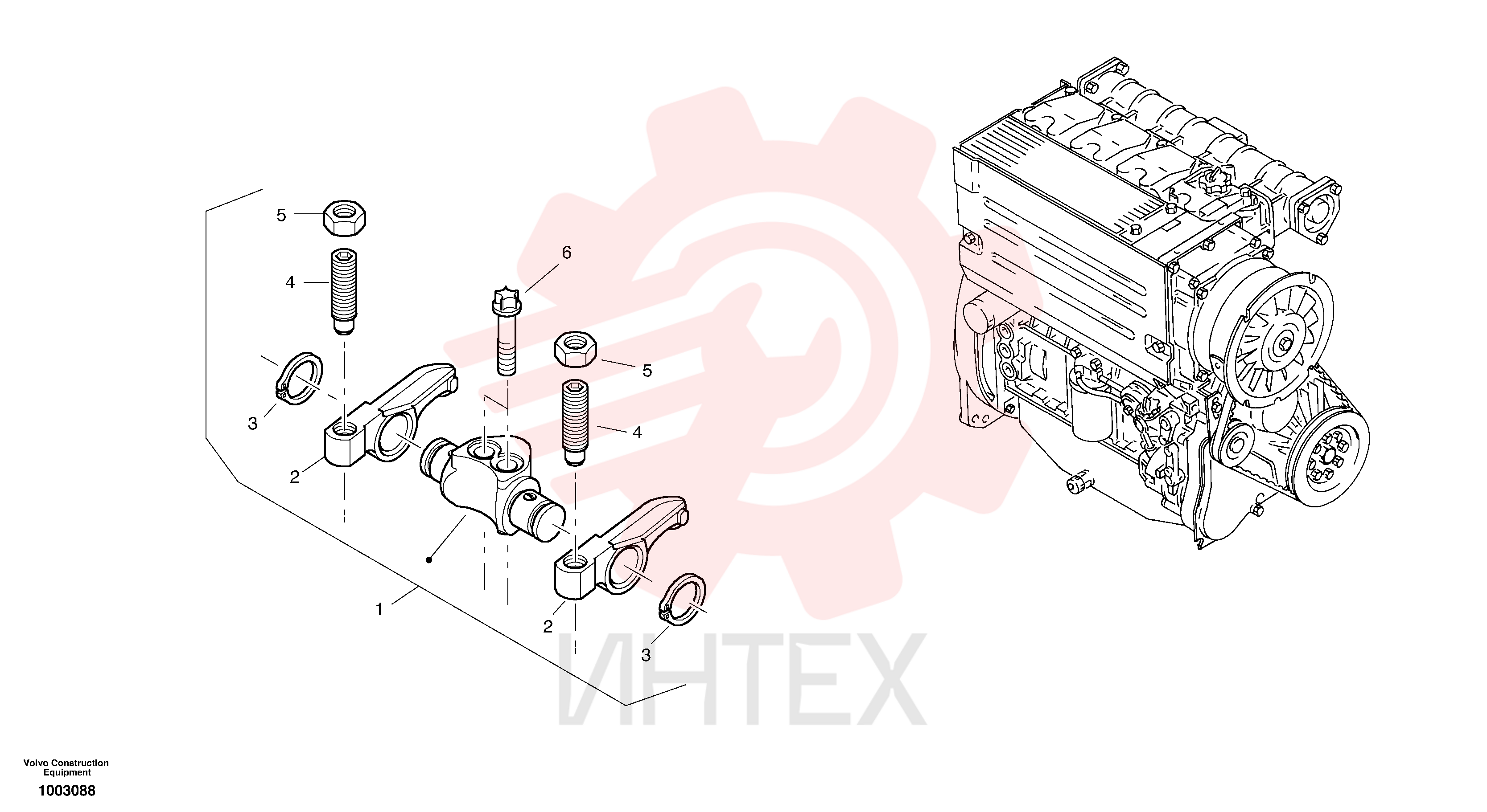 Valve rocker support