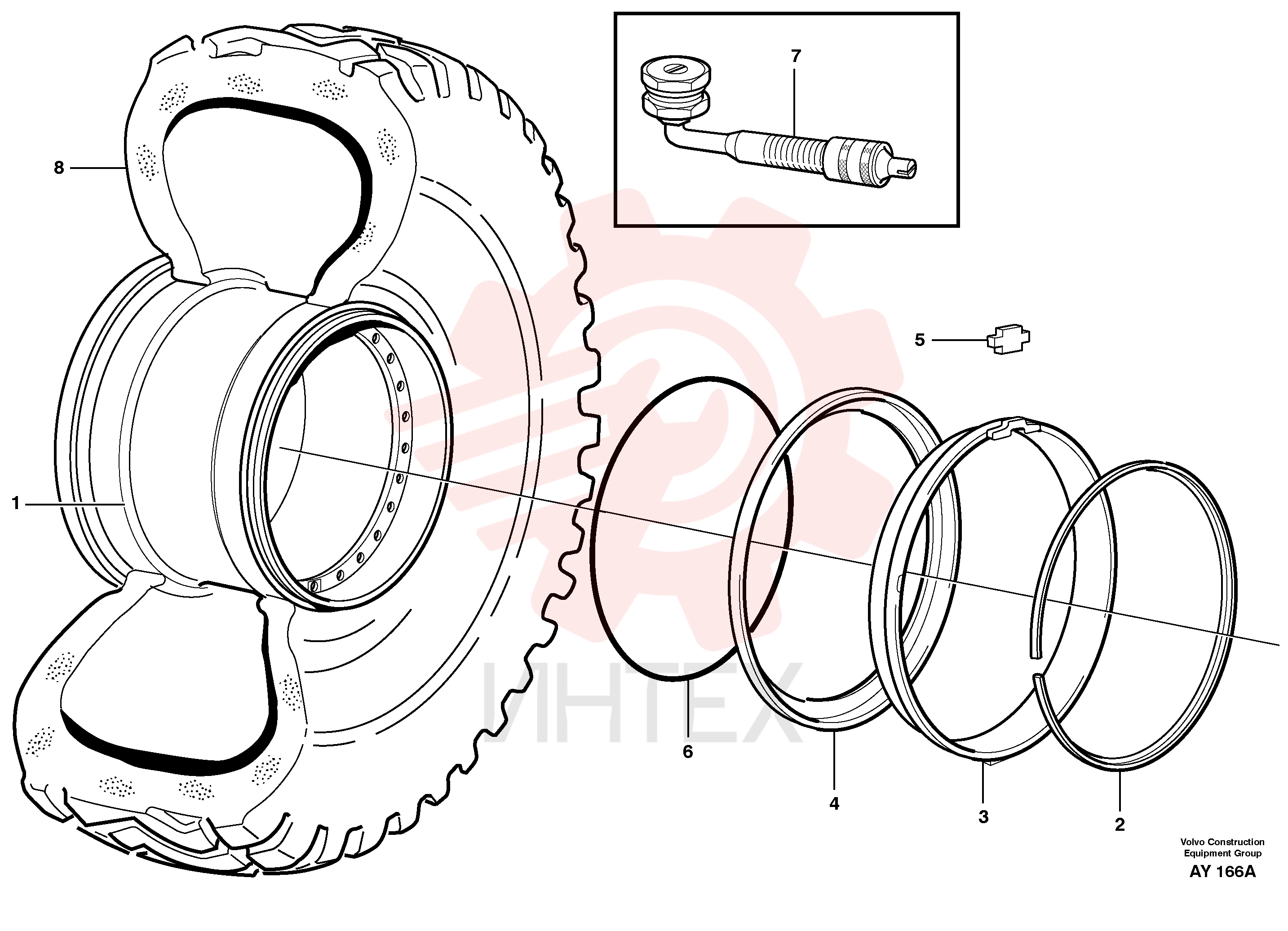 Rim flange VOE 11045025