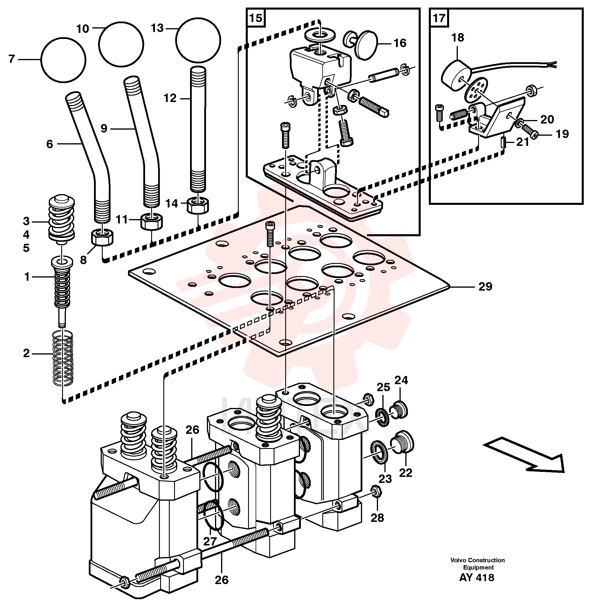 Spacer washer VOE 11991049