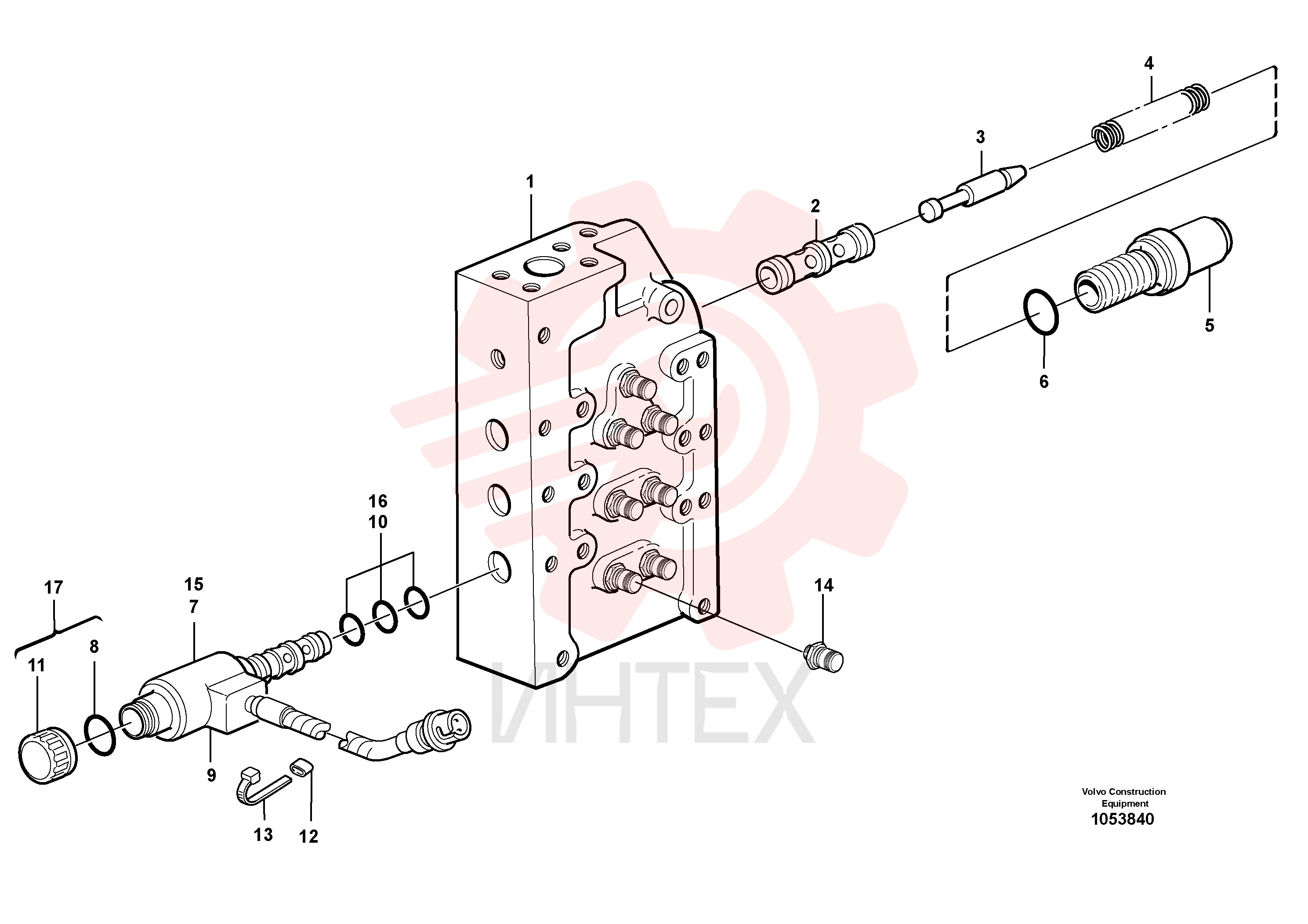 Gear selector valve VOE 11144058