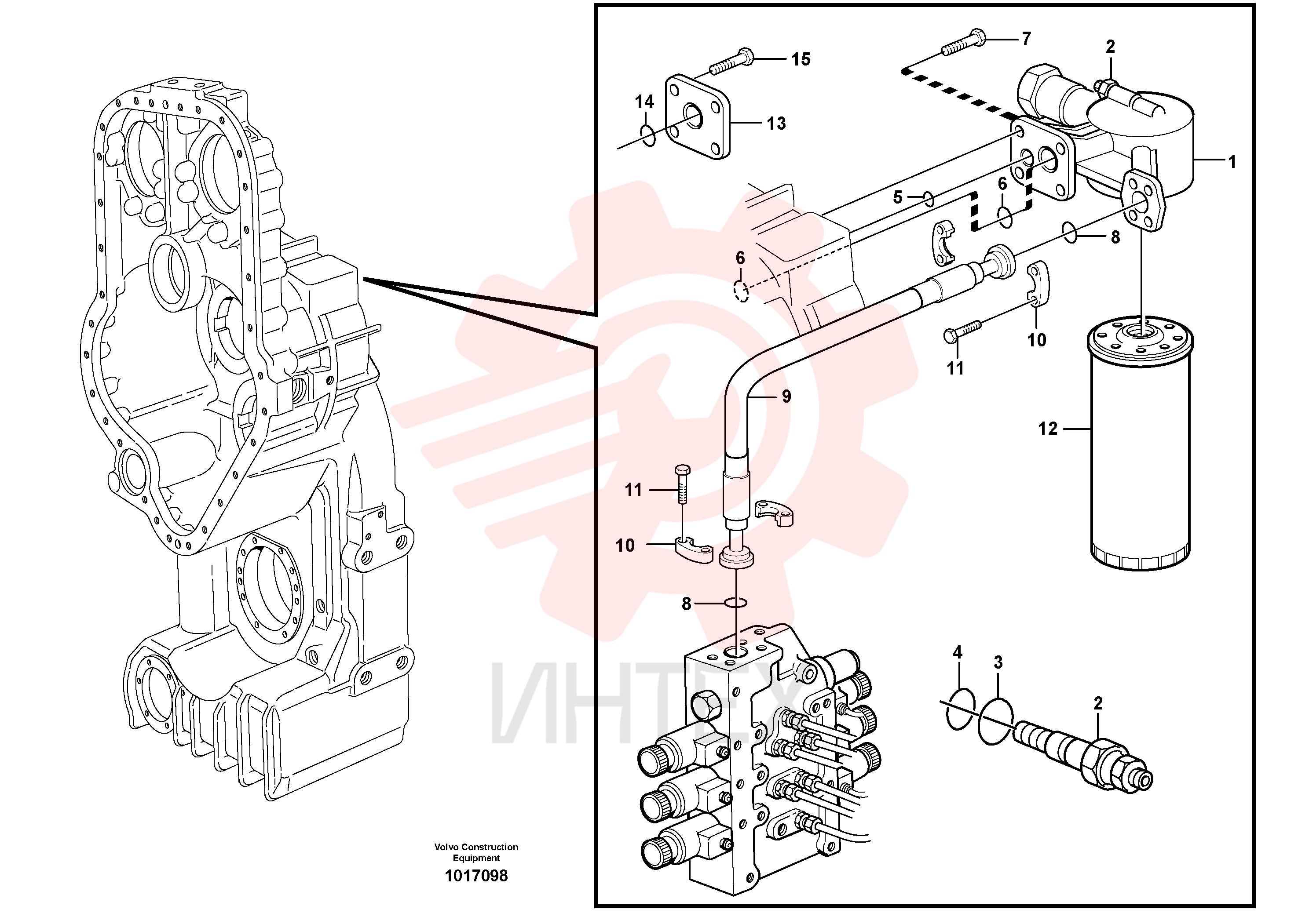 Hose assembly VOE 11418056