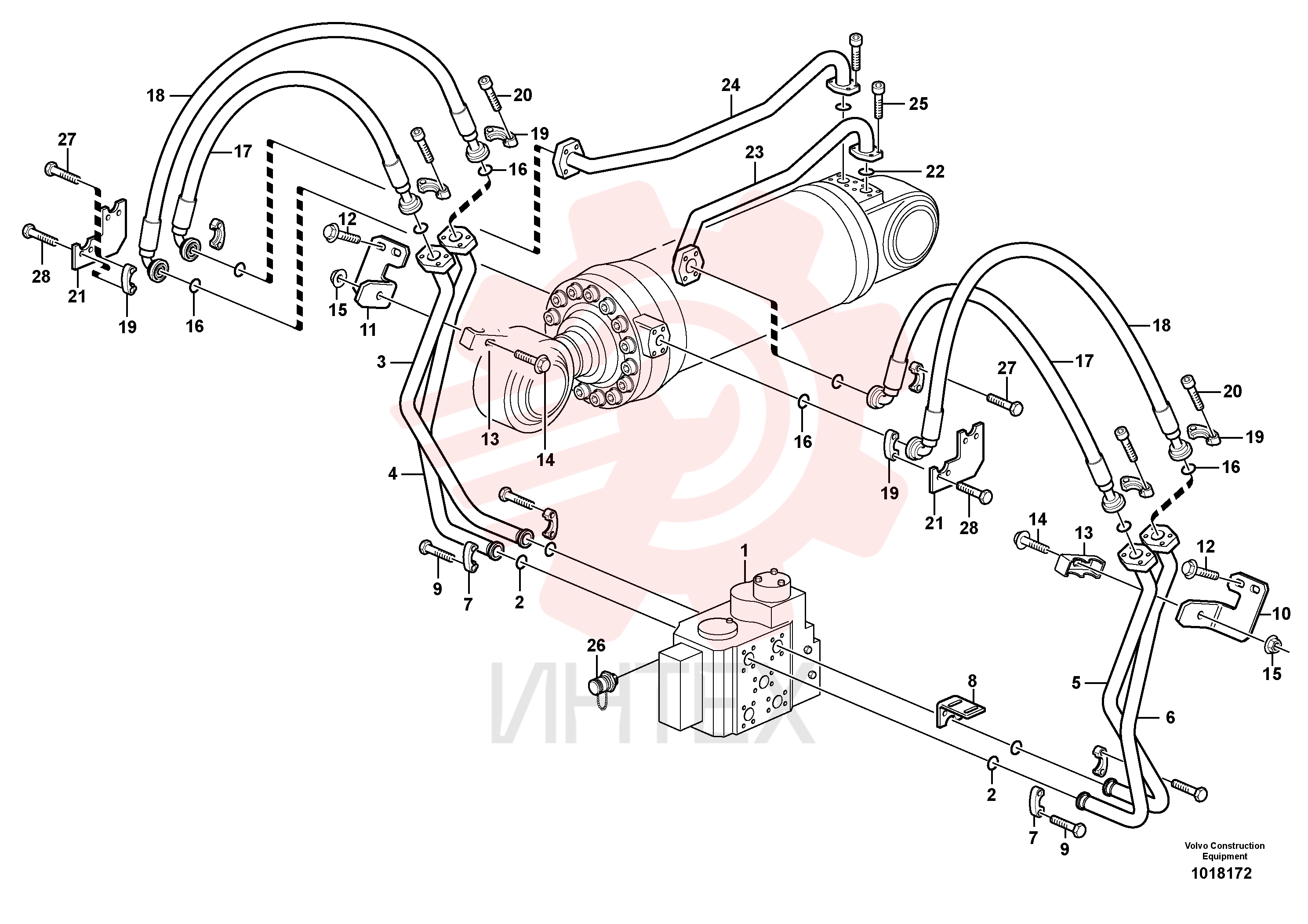 Hose assembly VOE 11411836