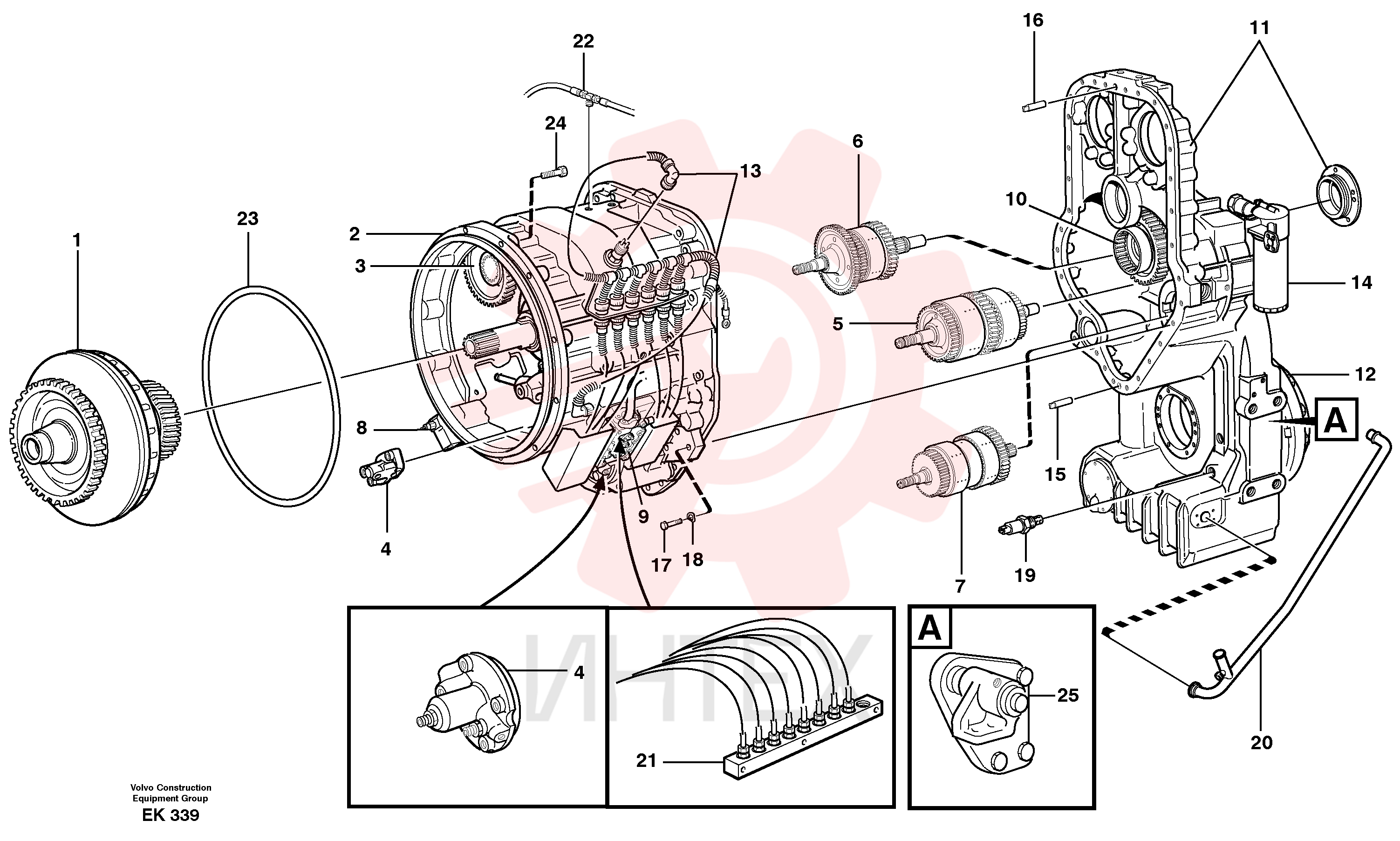 Hydraulic transmission VOE 22544