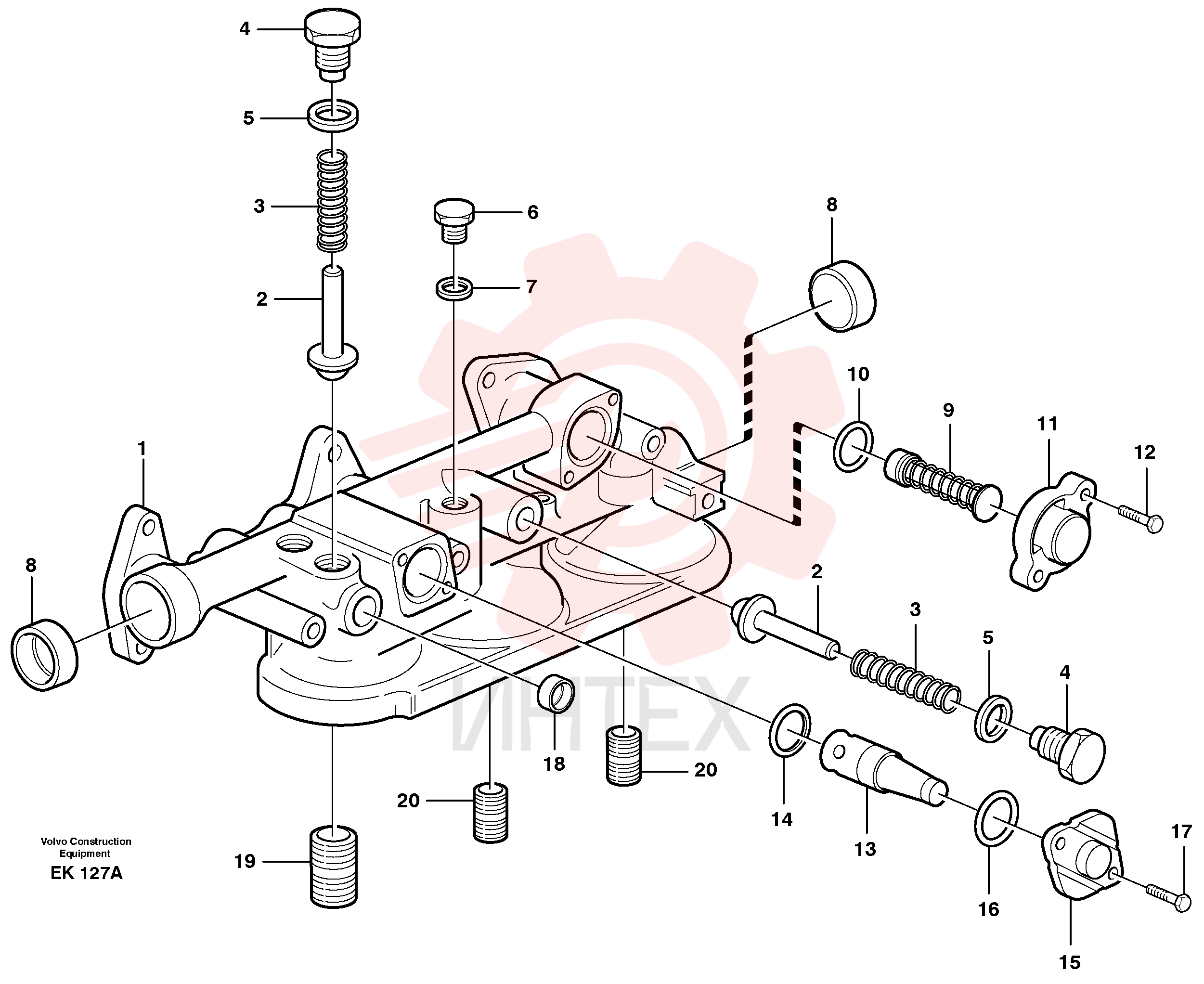 Oil filter housing VOE 3184873