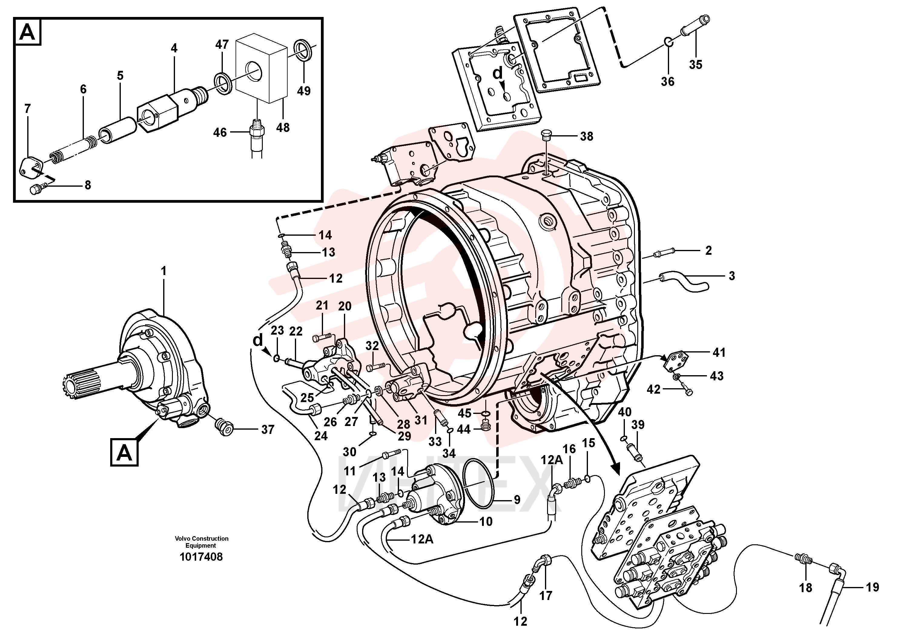 Plane gasket VOE 13947627