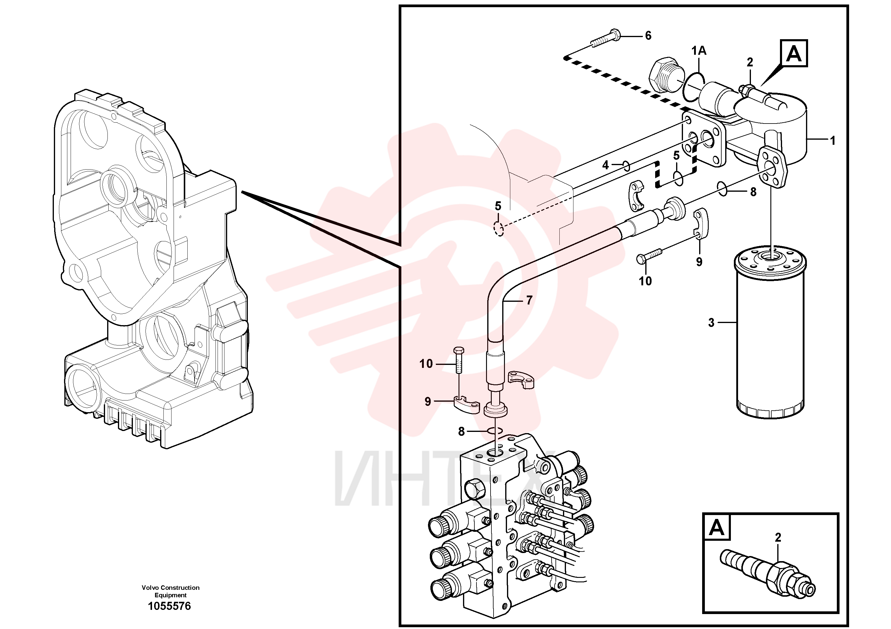 Filter retainer VOE 11038833